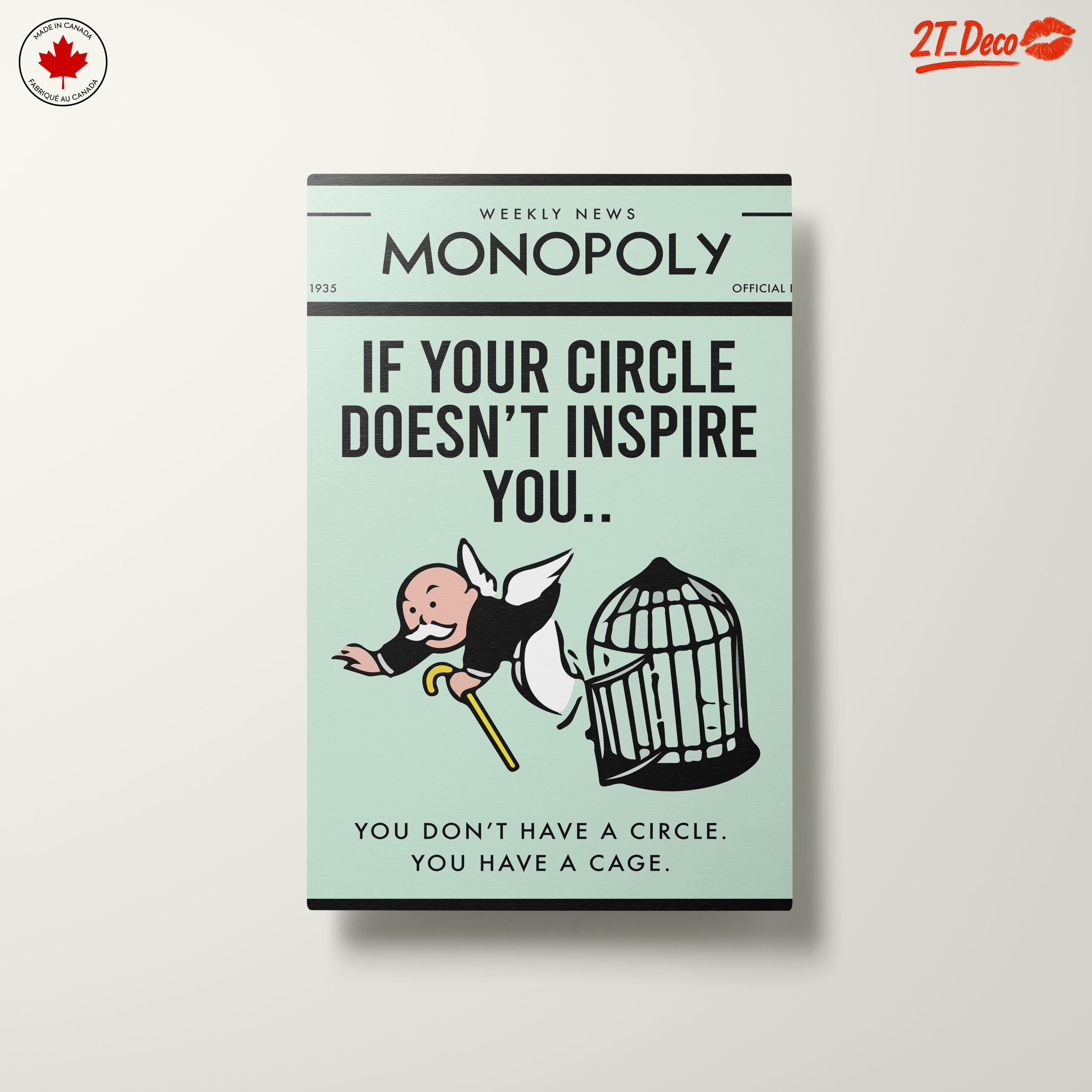Inspirational Aesthetic Poster Featuring Monopoly - Image 10