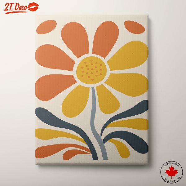 Abstract Floral Art in Vibrant Colors