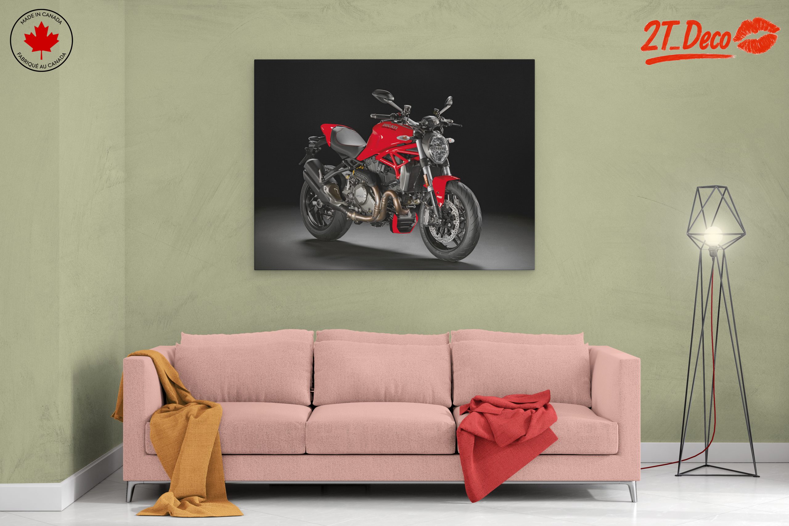 Stylish Ducati Motorcycle Art - Image 2