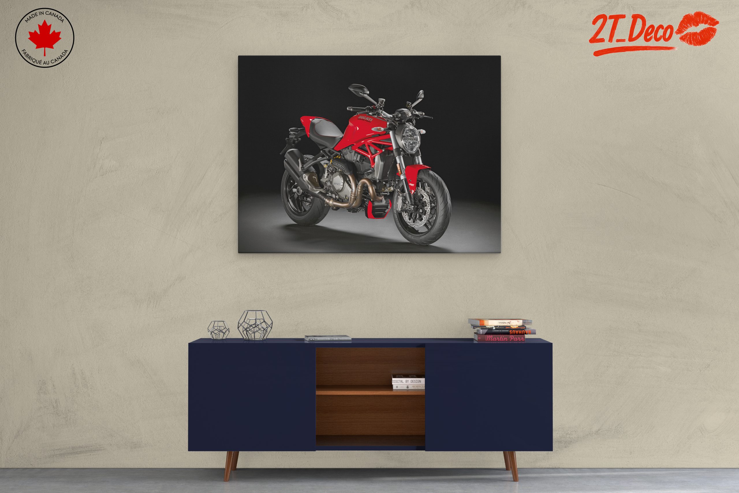 Stylish Ducati Motorcycle Art - Image 3