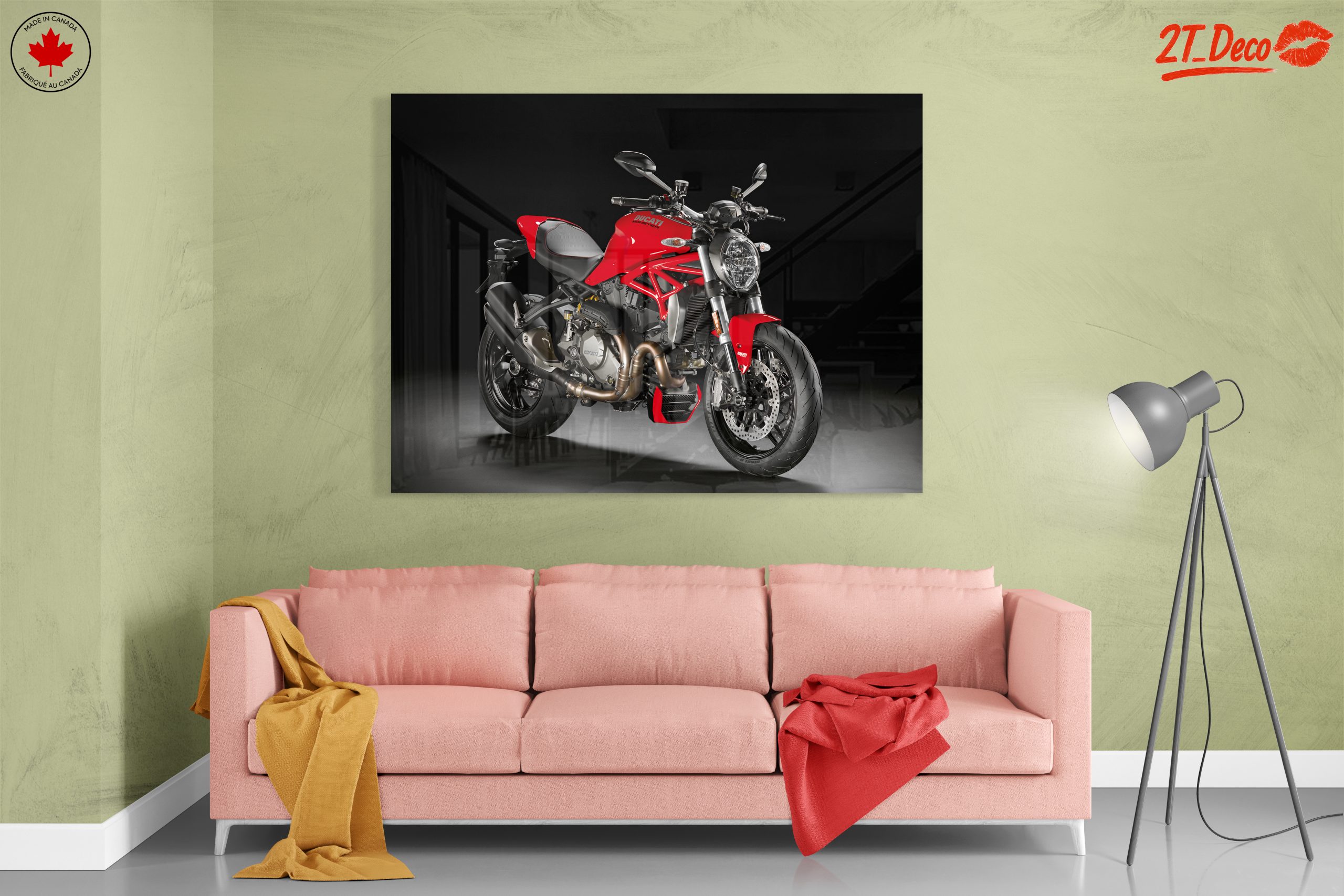 Stylish Ducati Motorcycle Art - Image 7