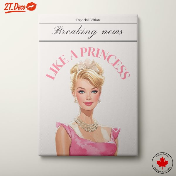 Chic Princess Inspired Art for Stylish Decor