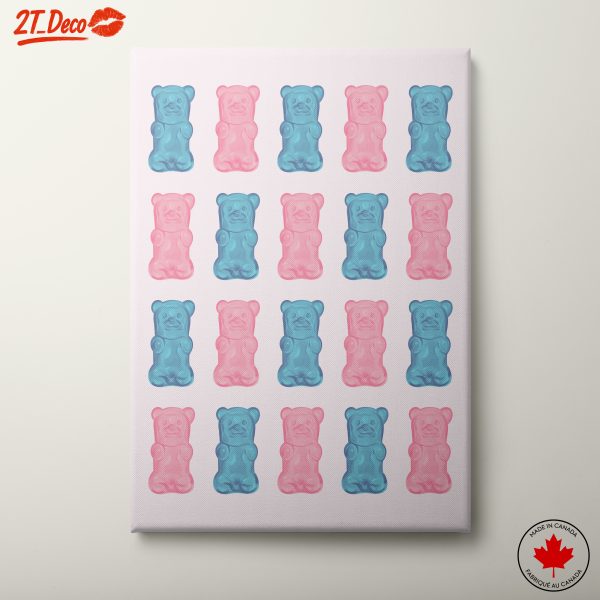 Colorful Gummy Bears Pattern Art