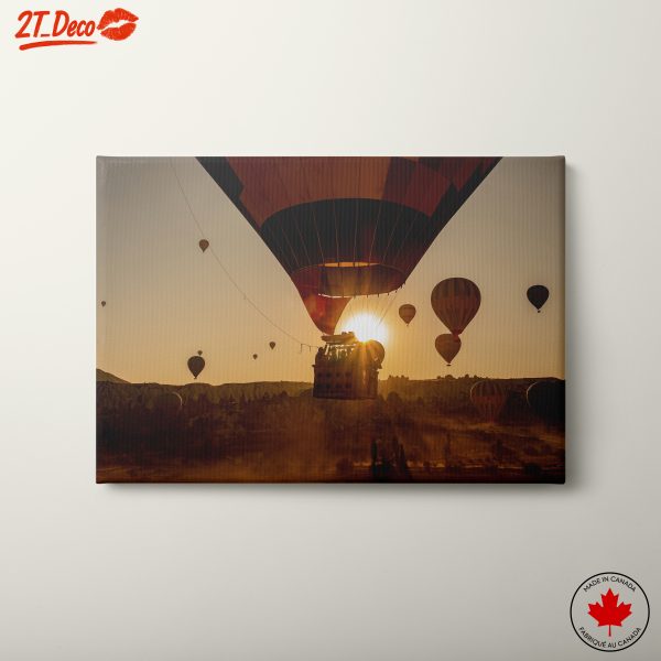 Hot Air Balloons at Sunset in Cappadocia