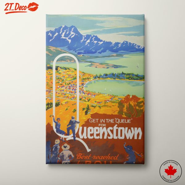 Colorful Queenstown Landscape Art