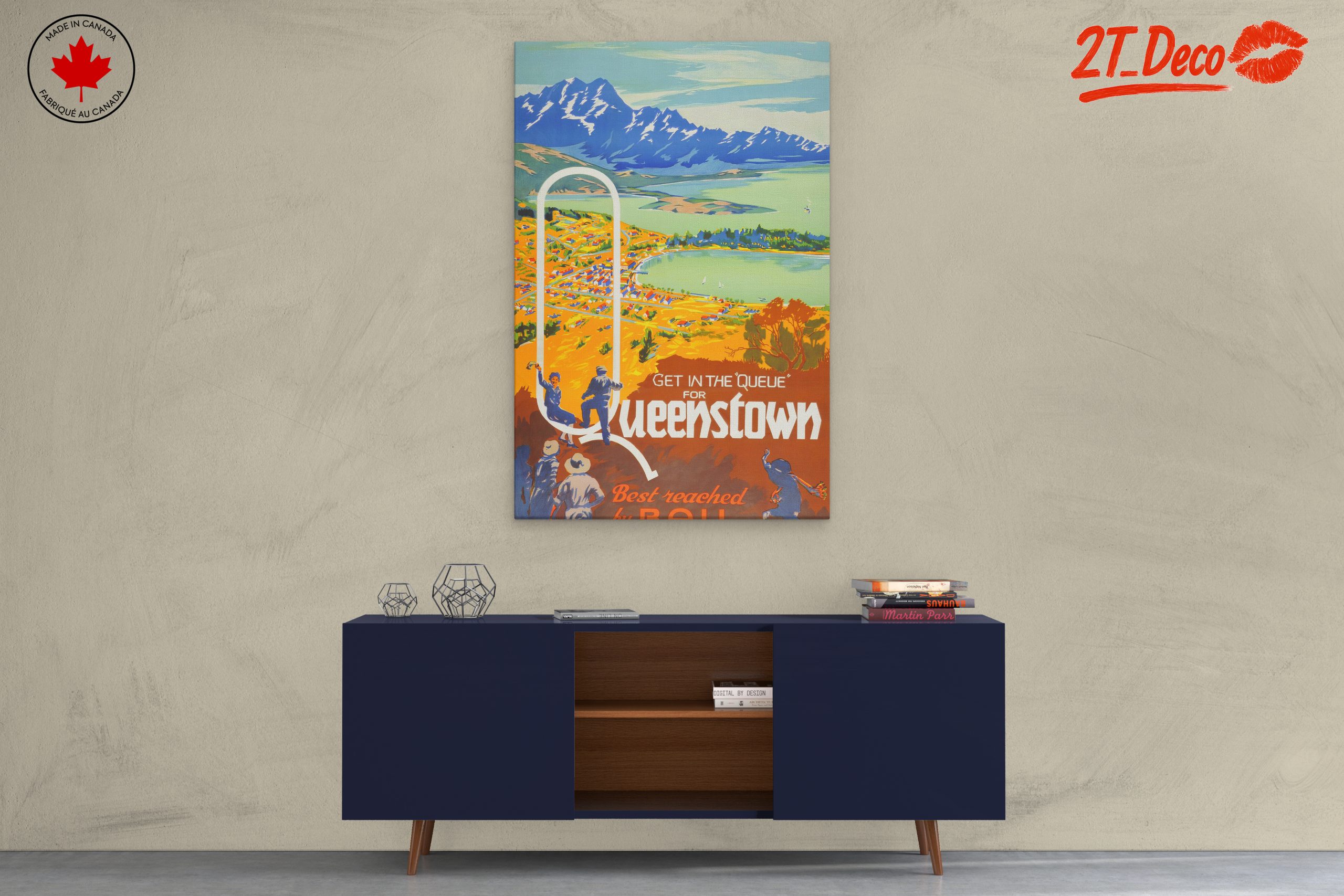 Colorful Queenstown Landscape Art - Image 3