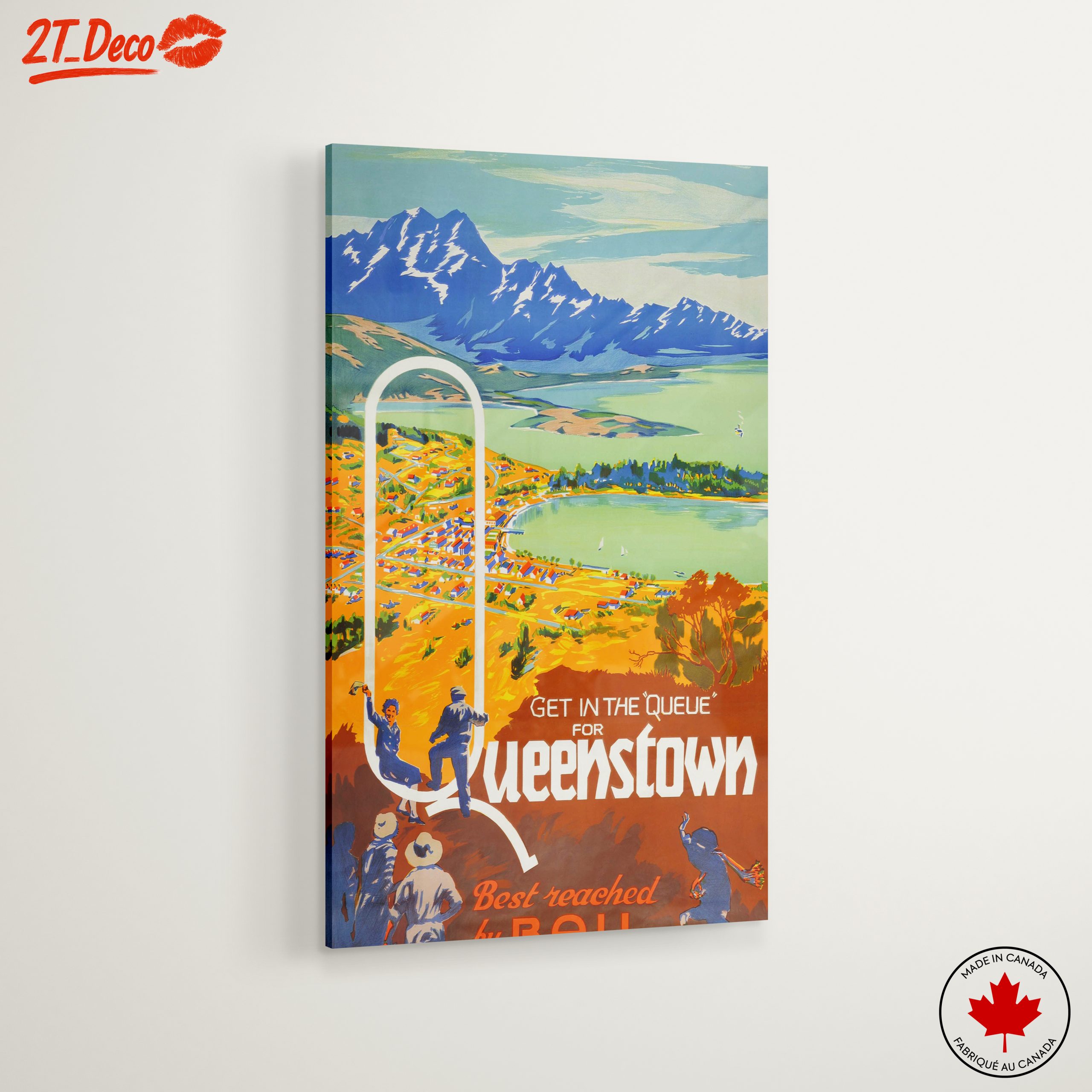 Colorful Queenstown Landscape Art - Image 6