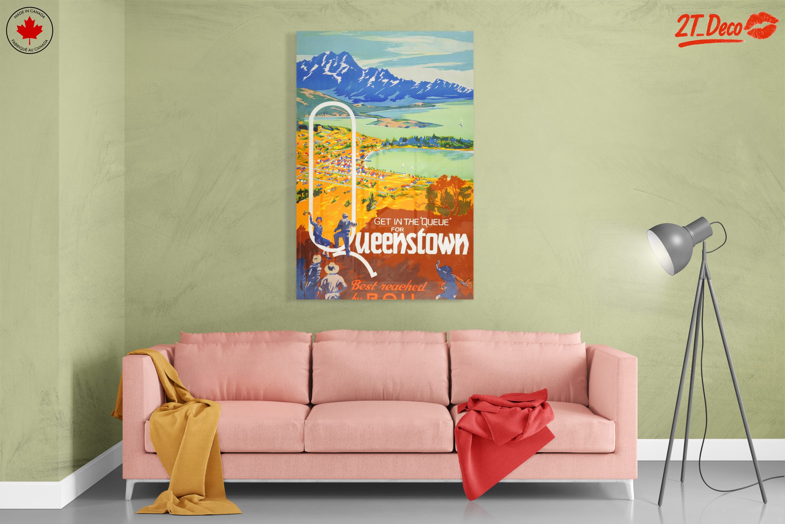 Colorful Queenstown Landscape Art - Image 7