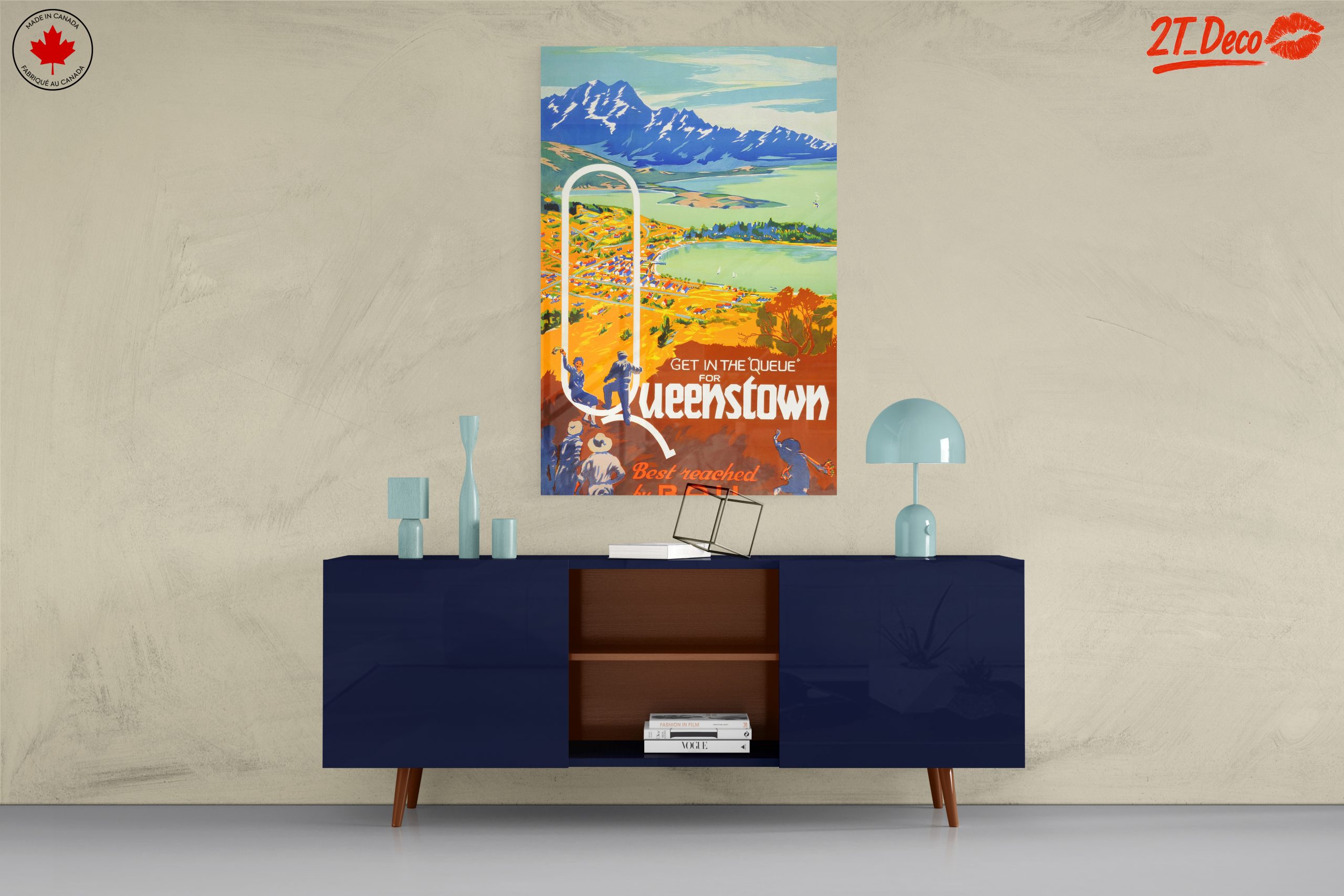 Colorful Queenstown Landscape Art - Image 8