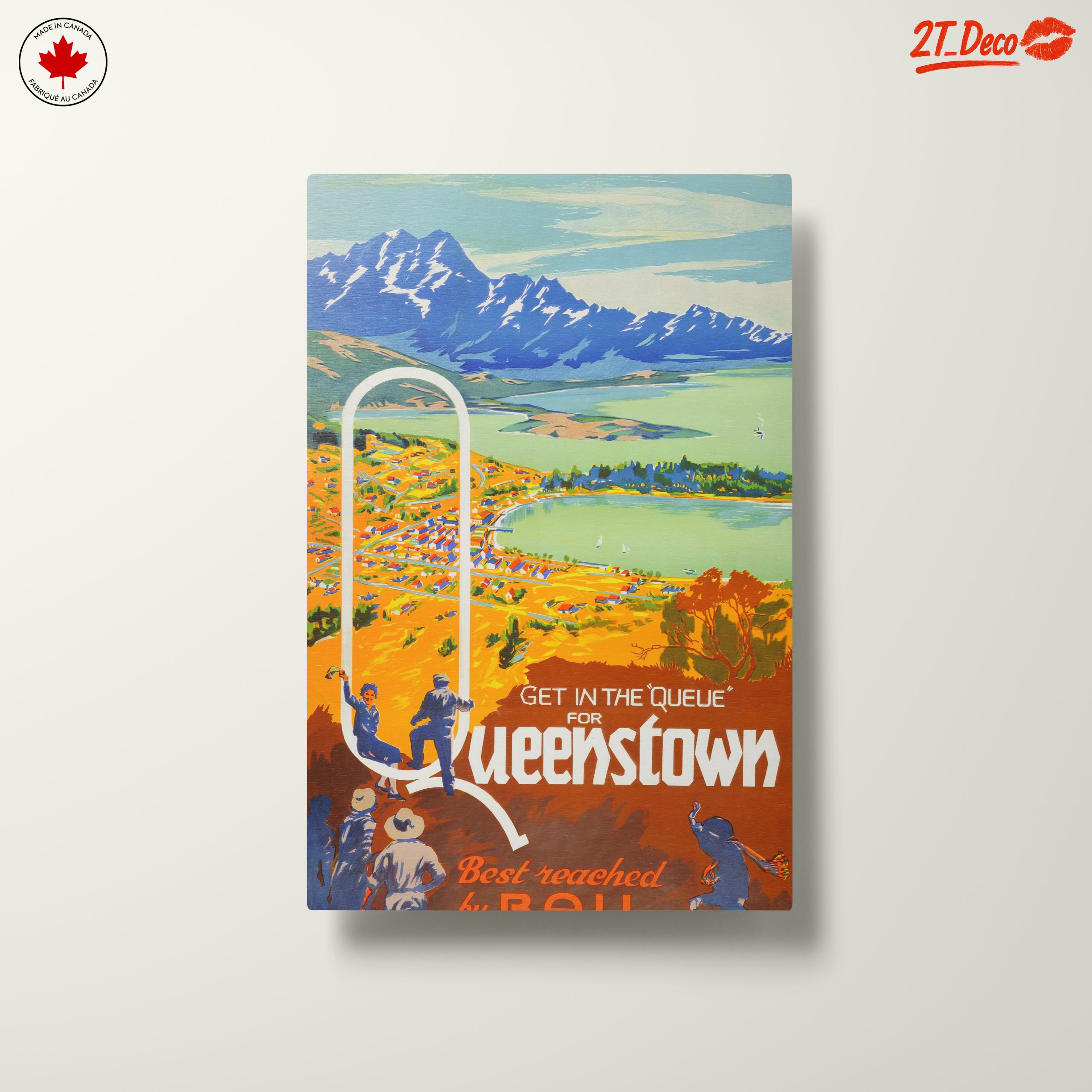Colorful Queenstown Landscape Art - Image 10