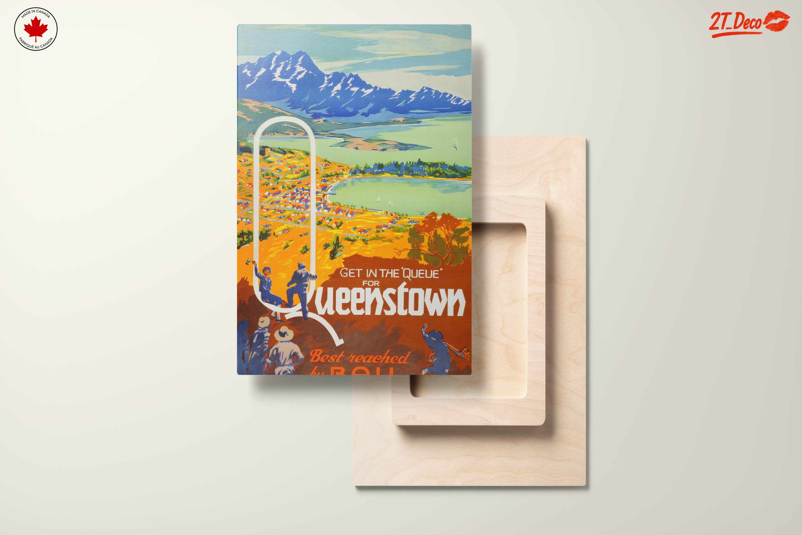 Colorful Queenstown Landscape Art - Image 11