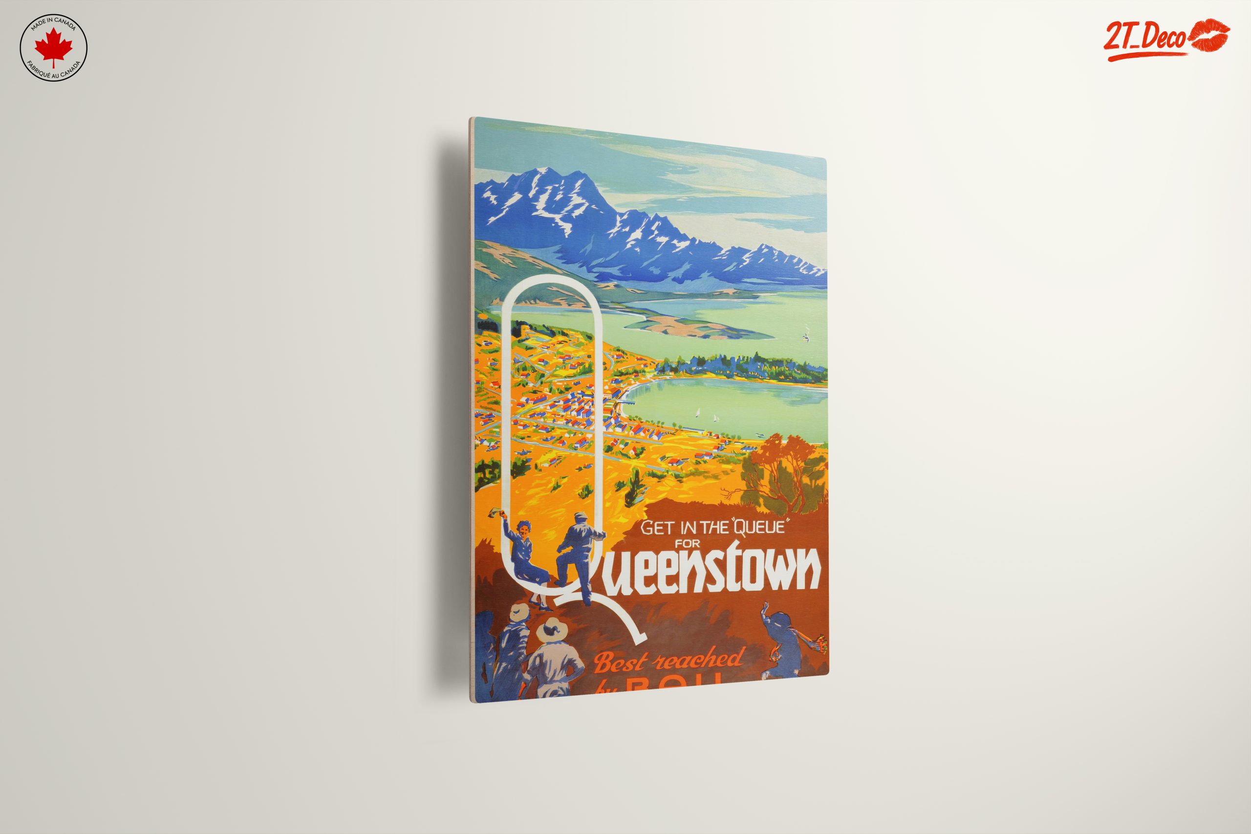 Colorful Queenstown Landscape Art - Image 13