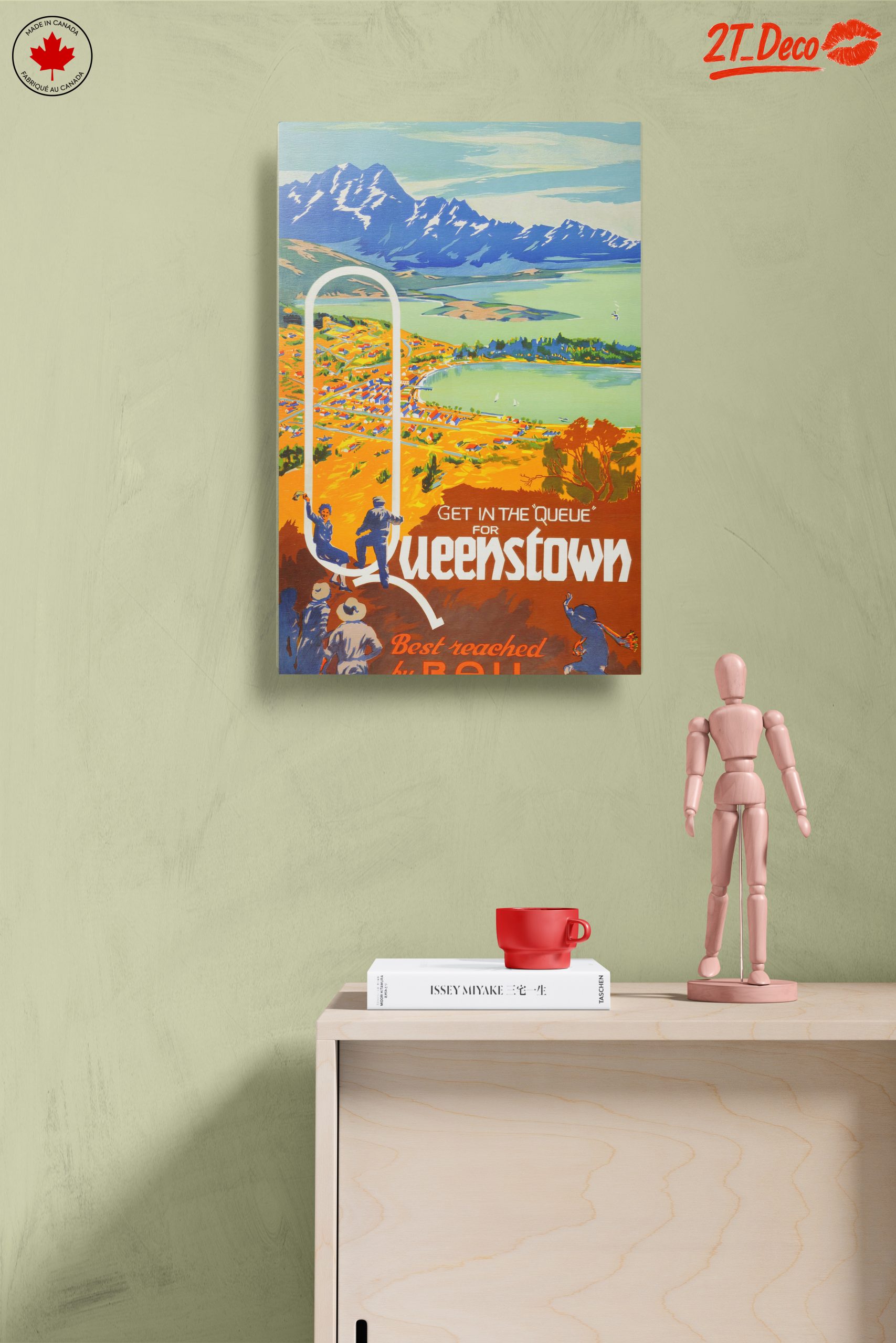 Colorful Queenstown Landscape Art - Image 14