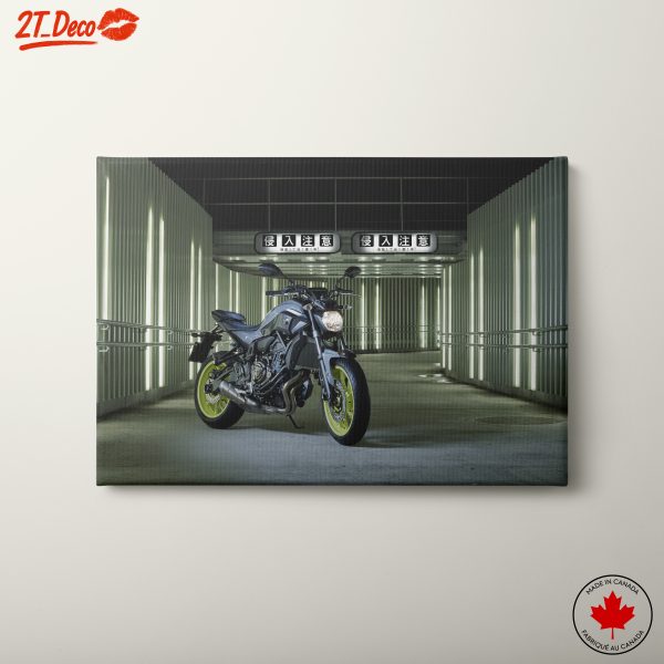 Stylish Motorcycle in Urban Alley