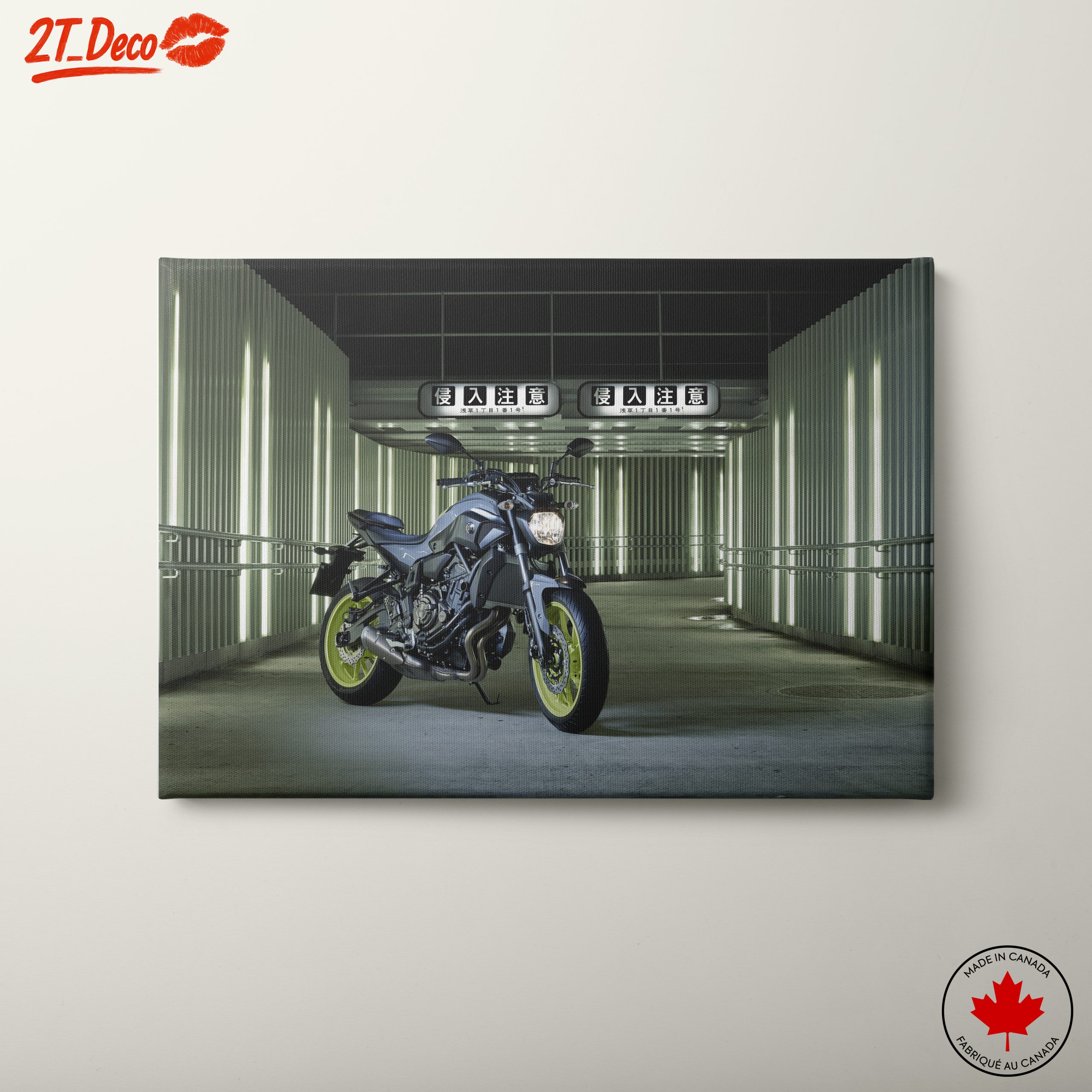 Stylish Motorcycle in Urban Alley