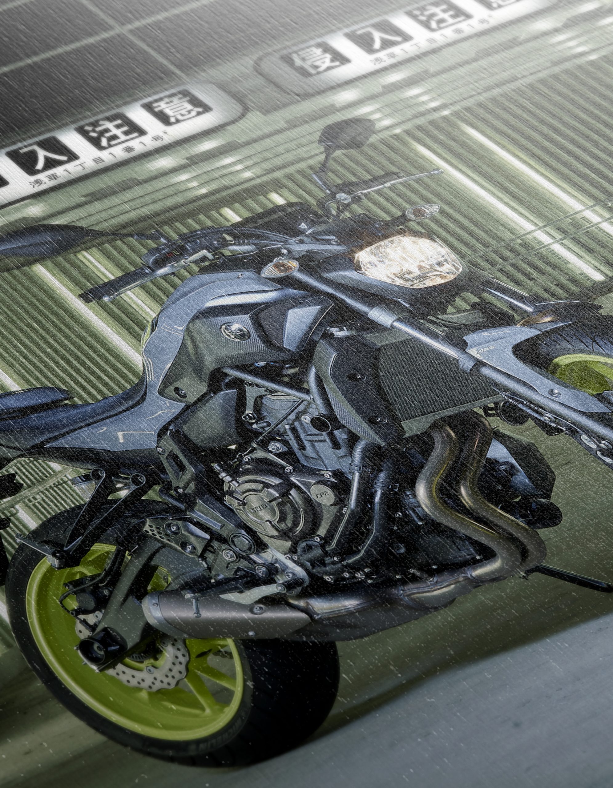 Stylish Motorcycle in Urban Alley - Image 12