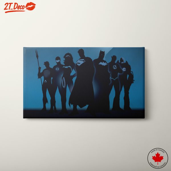 Silhouette Art of Justice League Superheroes