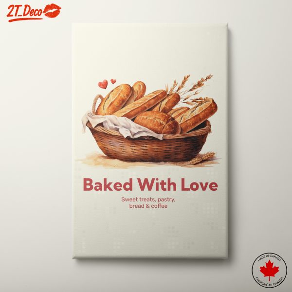 Baked Goods Illustration with Heart