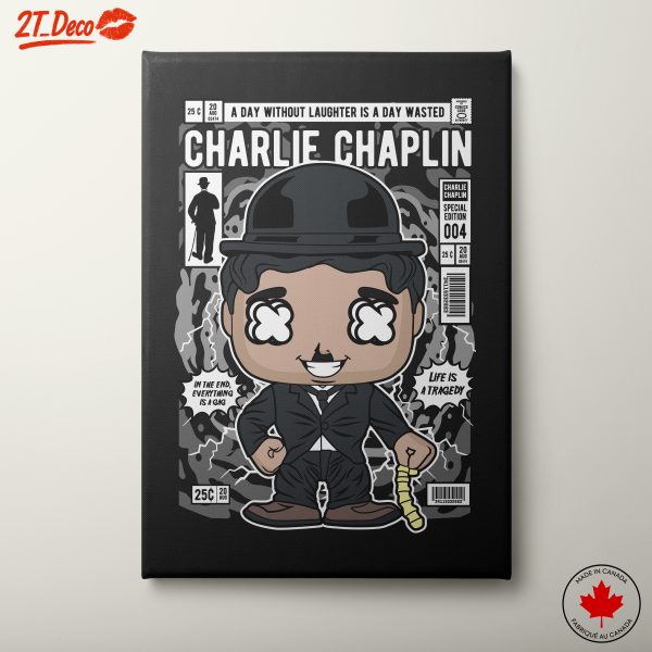 Charlie Chaplin Cartoon Inspired Artwork