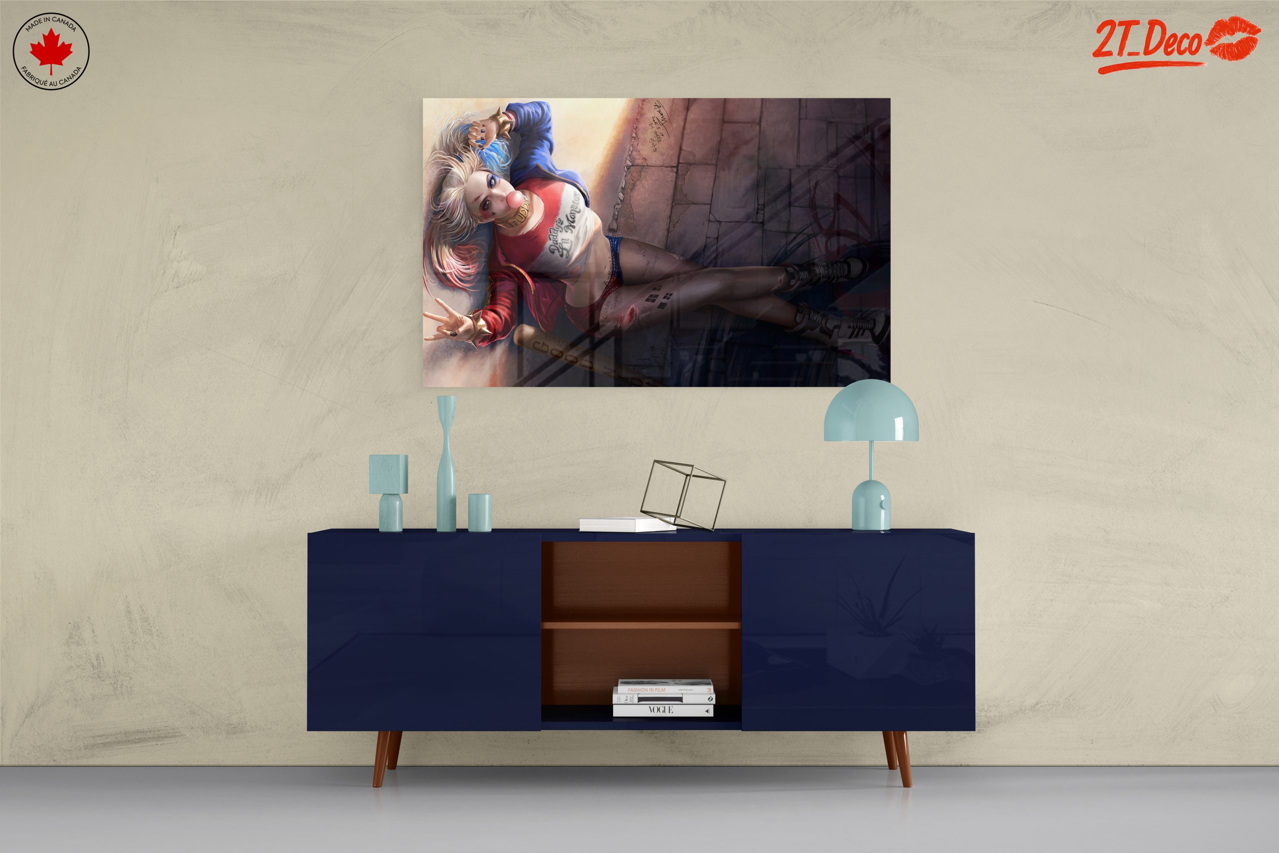 Harley Quinn Wall Art Featuring Colorful Character Design - Image 8