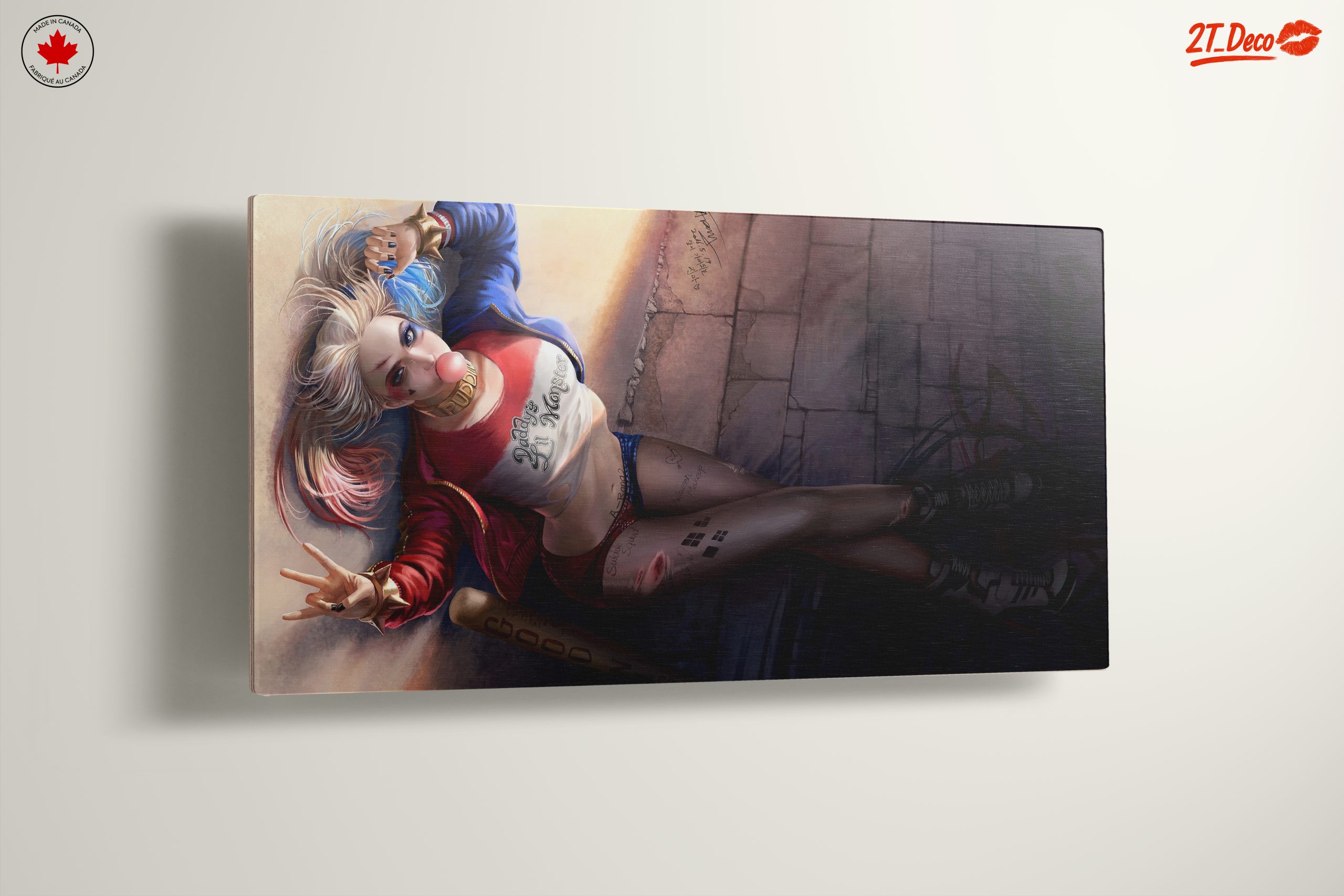 Harley Quinn Wall Art Featuring Colorful Character Design - Image 13