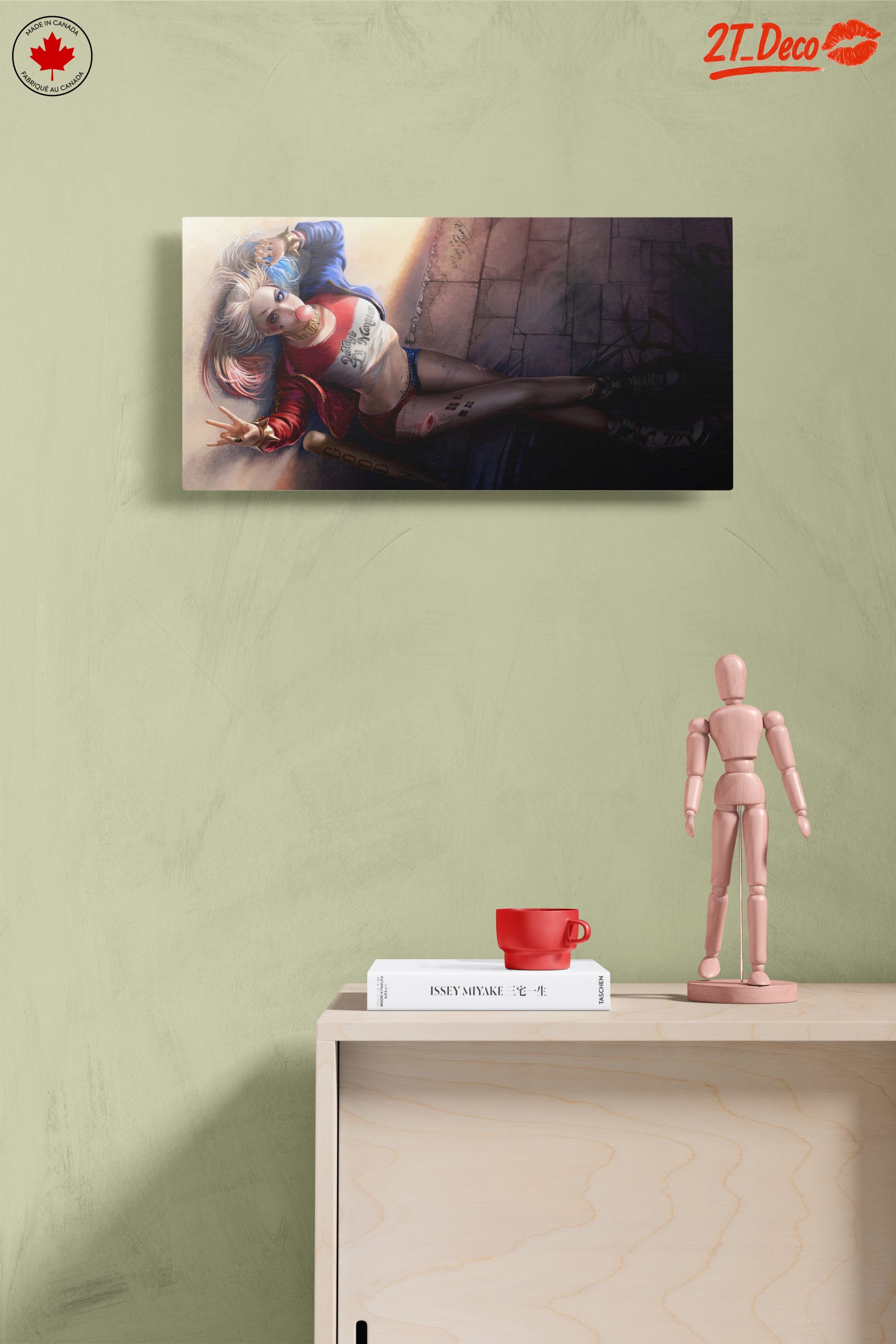 Harley Quinn Wall Art Featuring Colorful Character Design - Image 14