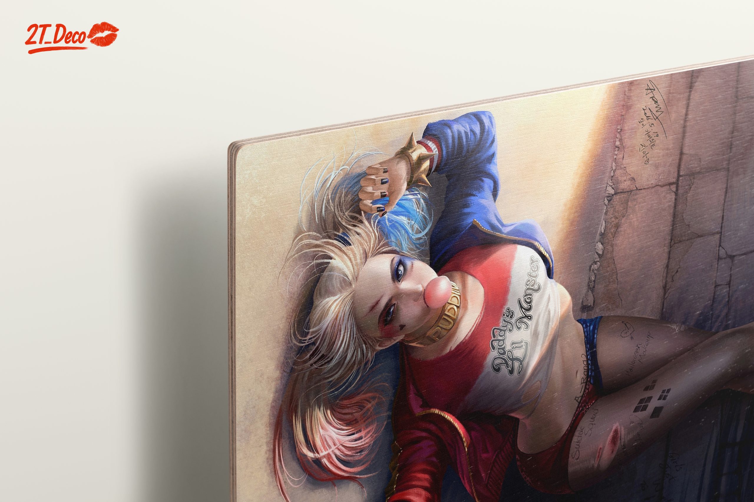 Harley Quinn Wall Art Featuring Colorful Character Design - Image 15