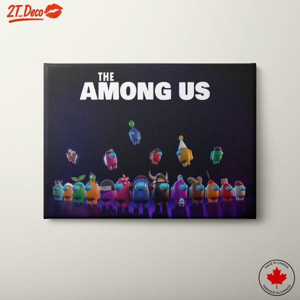 Colorful Characters from Among Us Game