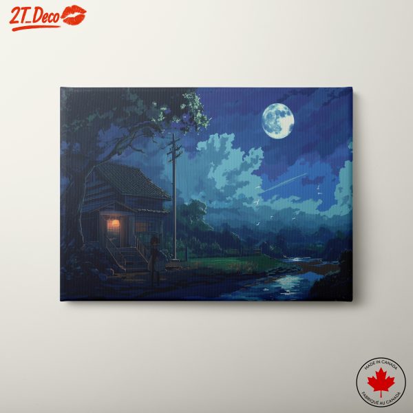 Moonlit Landscape with Serene Waters