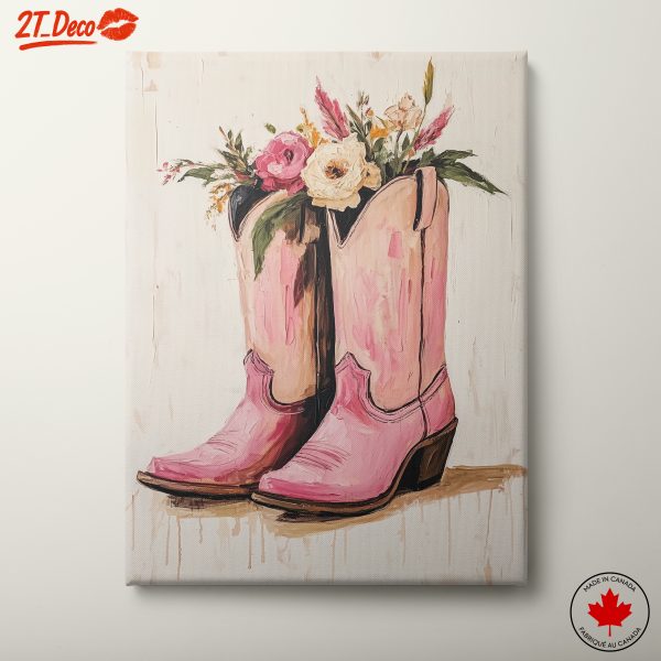 Floral Arrangement in Cowboy Boots
