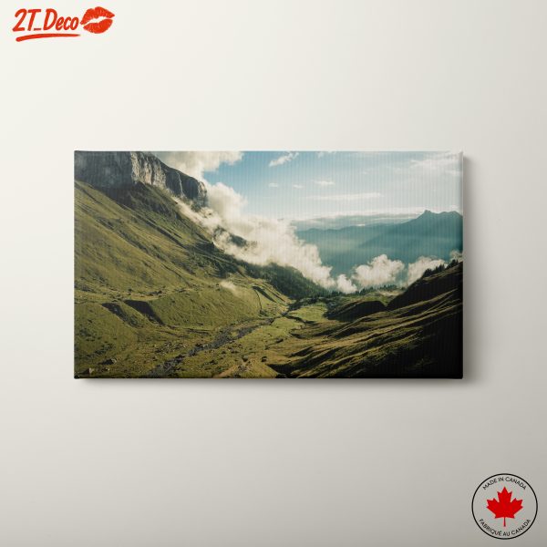 Majestic Mountain Landscape with Clouds
