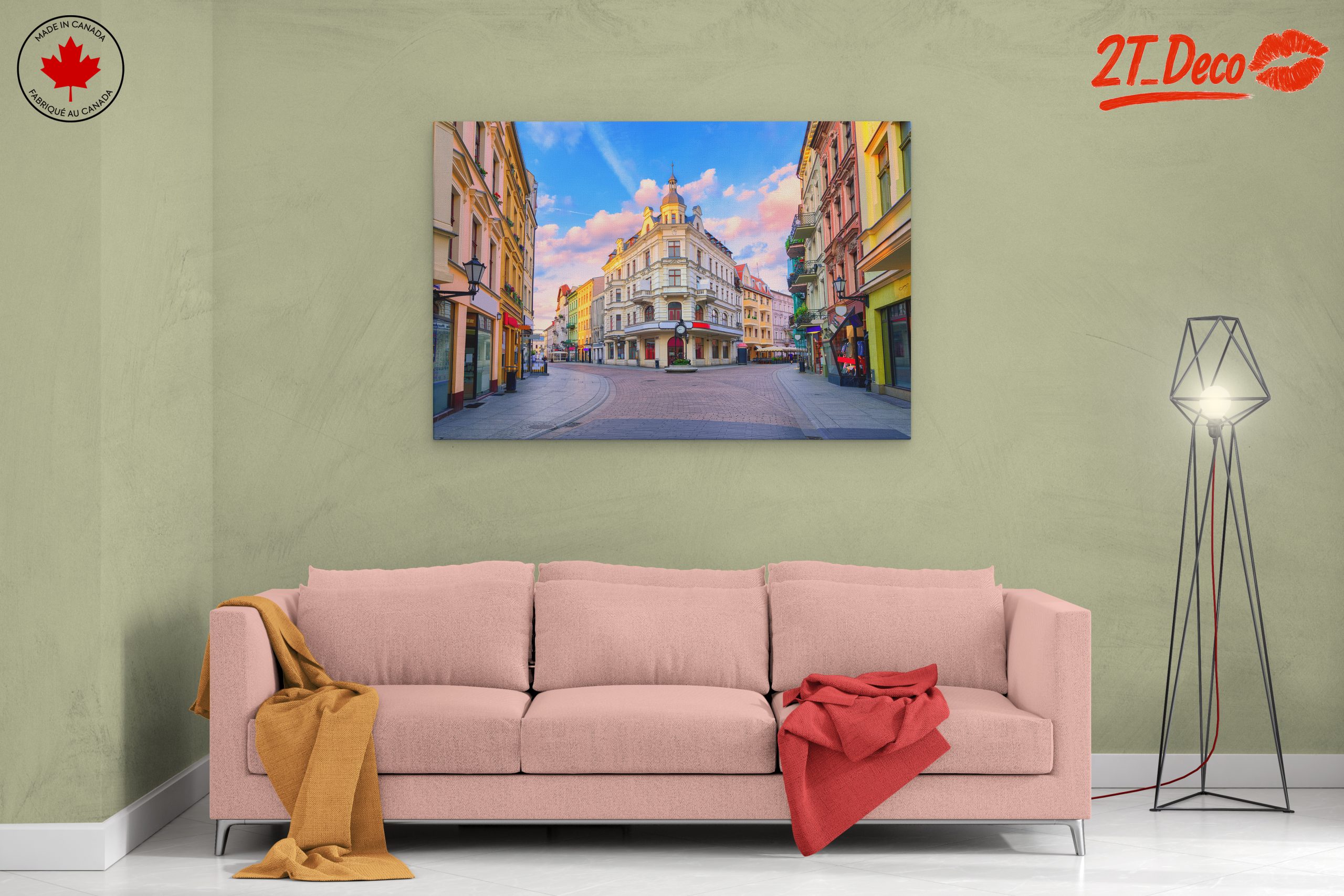 Charming Urban Streetscape at Sunset - Image 2