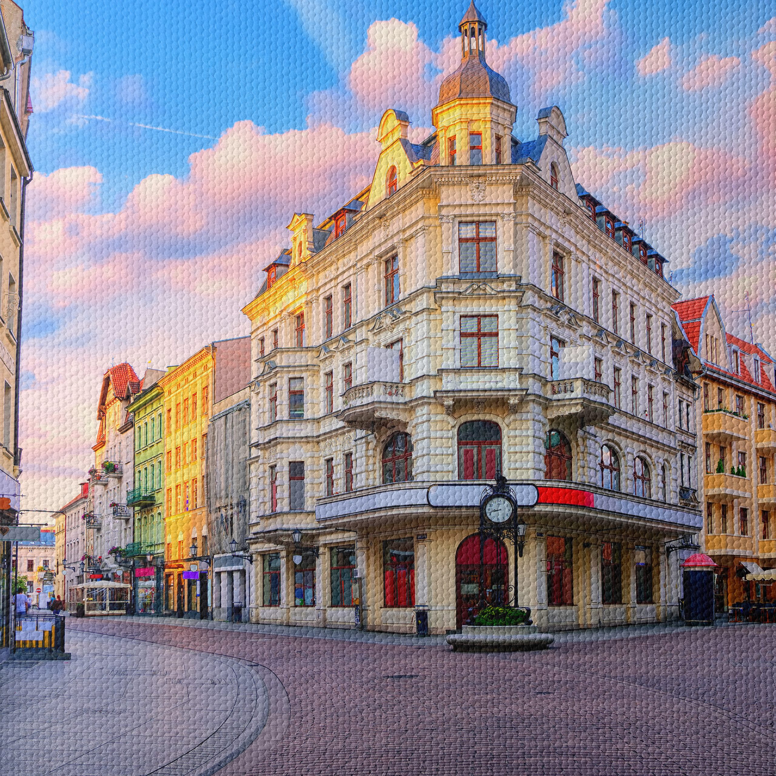 Charming Urban Streetscape at Sunset - Image 4