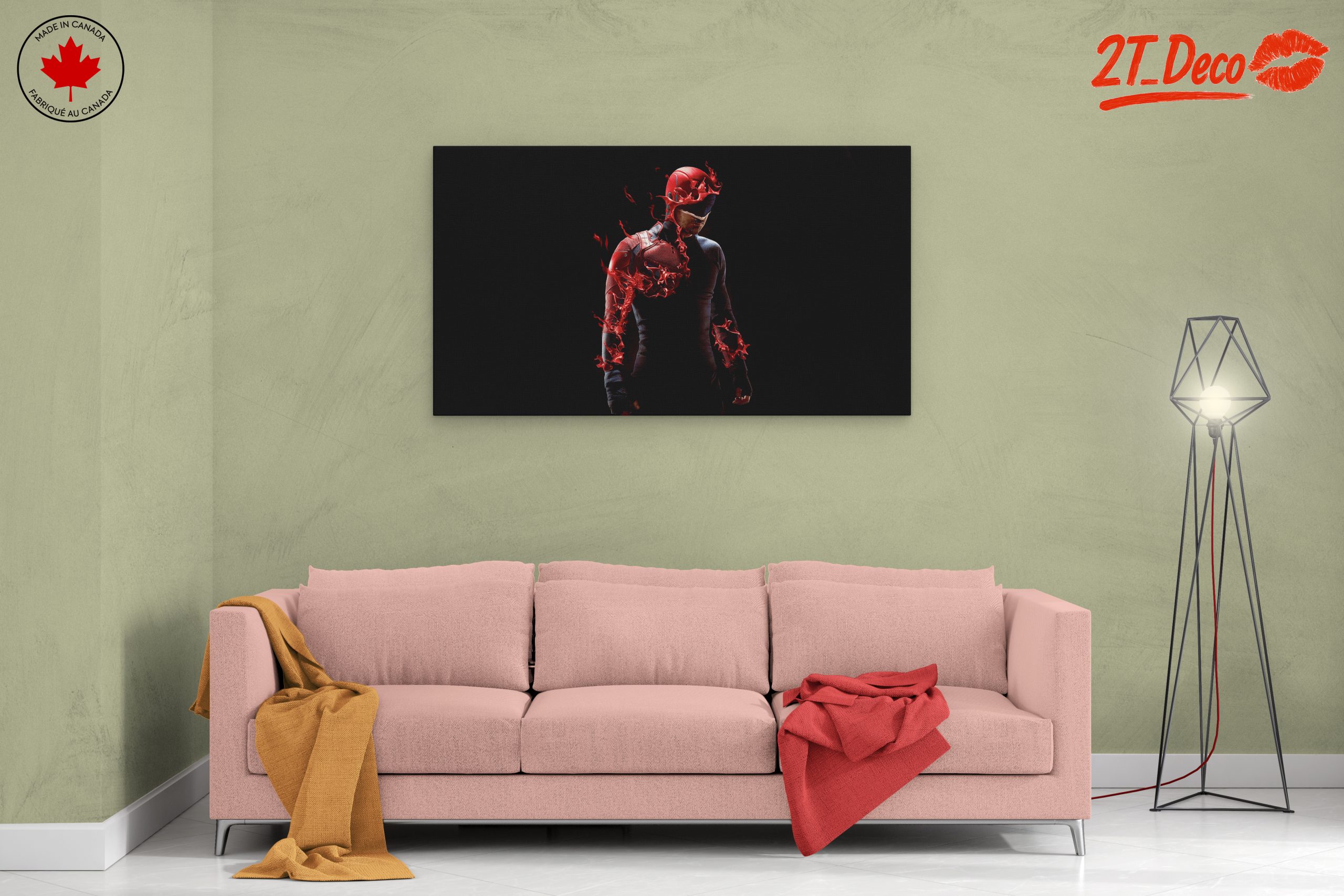 Daredevil Poster Featuring Fiery Elements - Image 2
