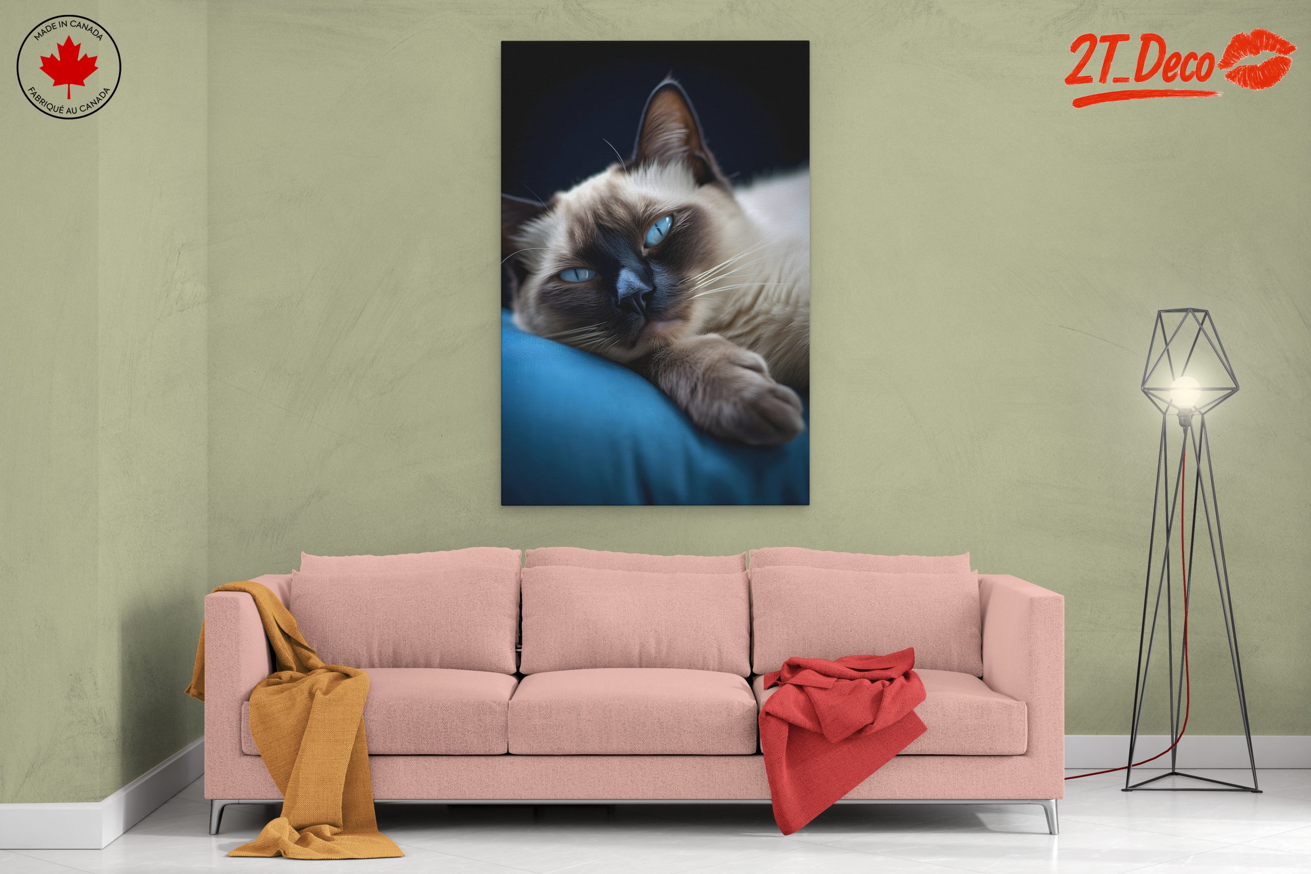 Calm Cat Lying on a Cushion - Image 2