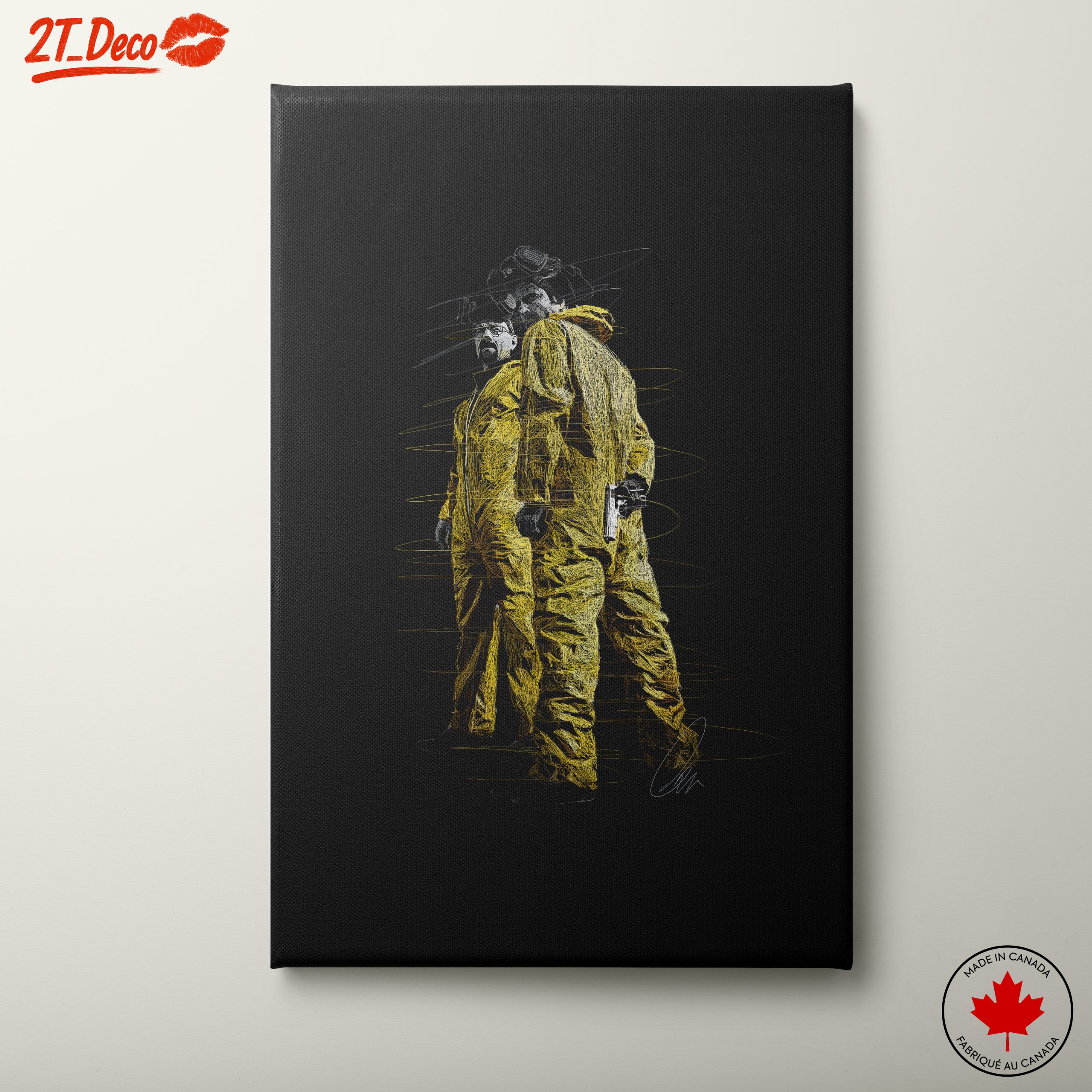 Stylized Character Art Featuring Iconic Figures