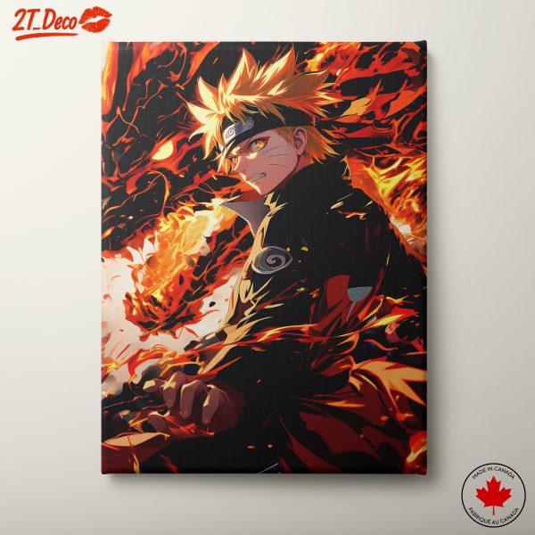 Naruto Character in Fiery Action