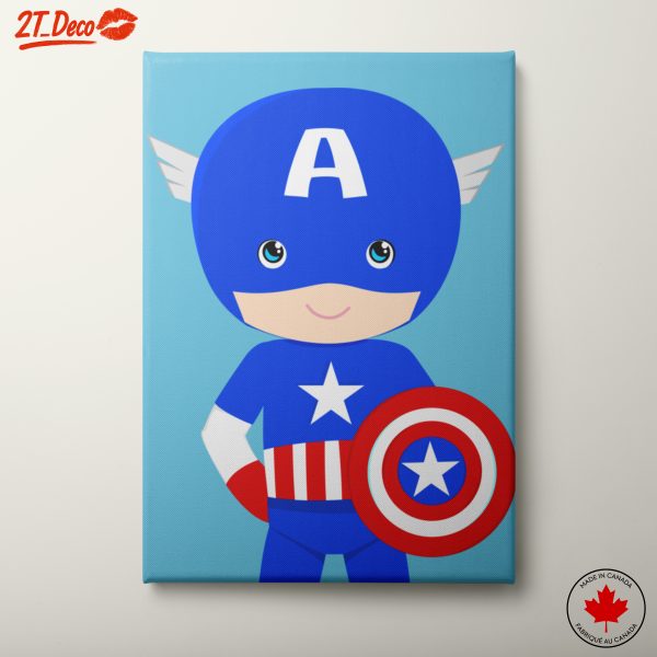 Cute Captain America Character Art