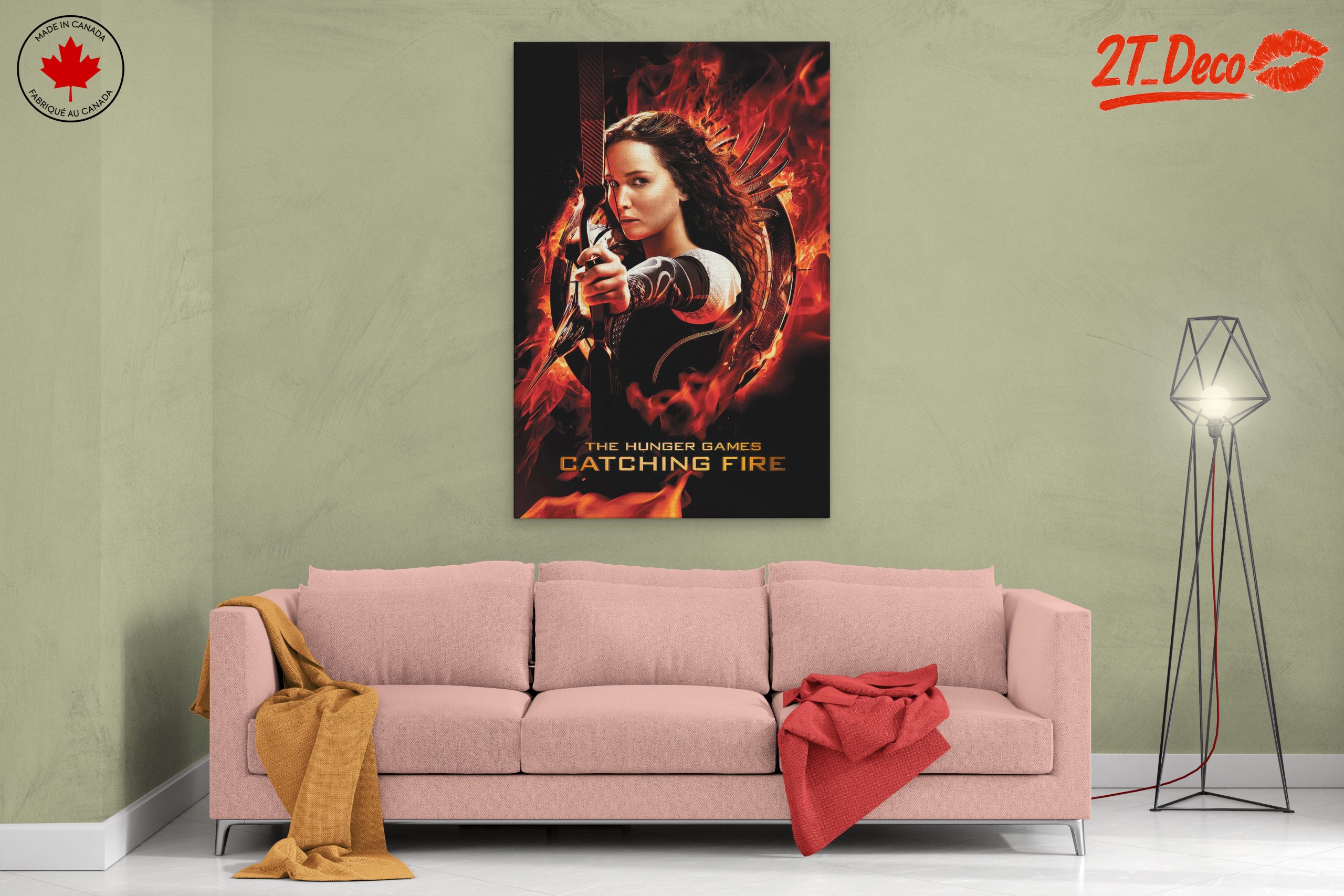 Dramatic Anime Character with Fire Background - Image 2