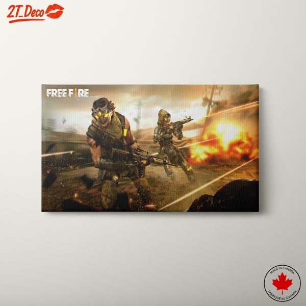 Action Packed Free Fire Game Art