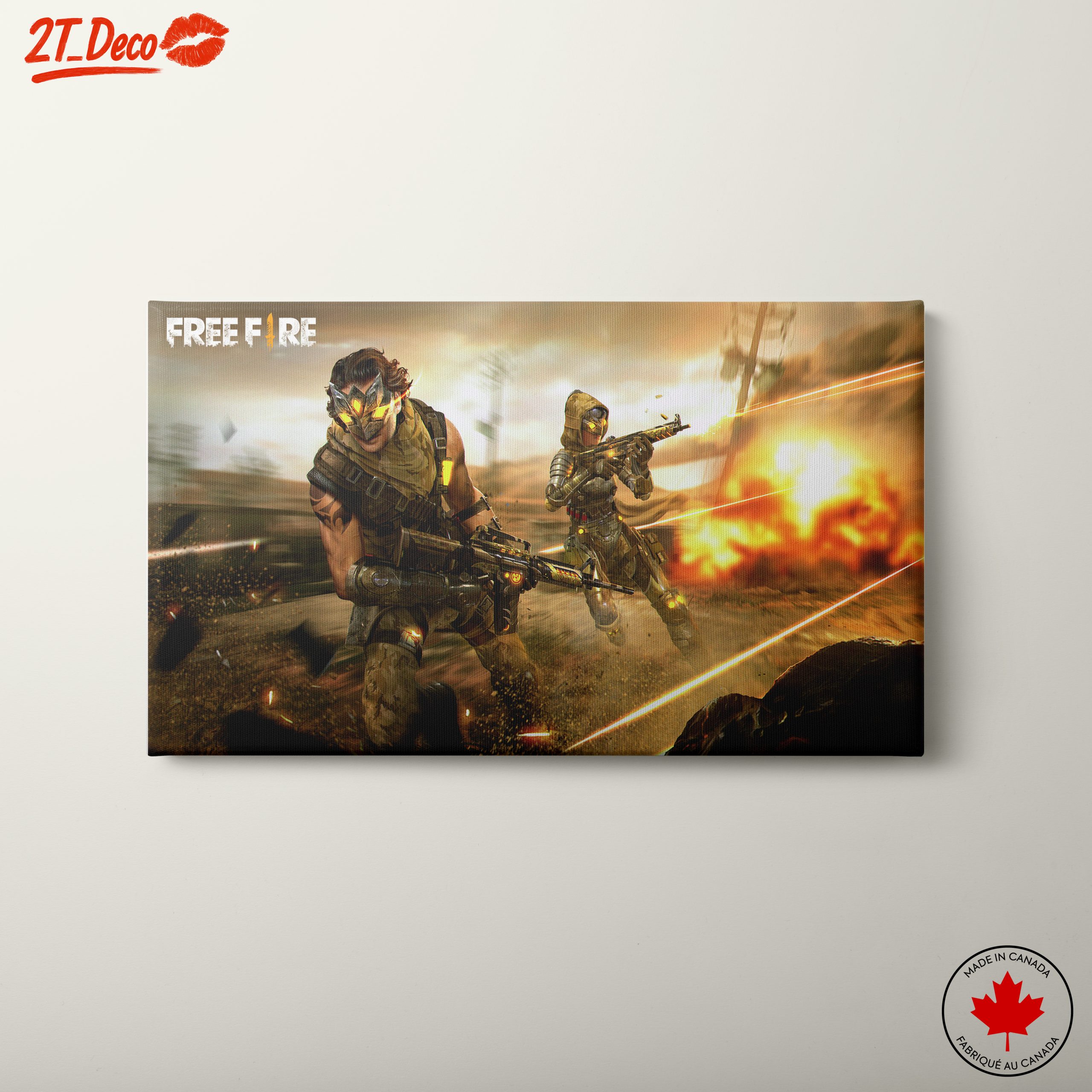 Action Packed Free Fire Game Art