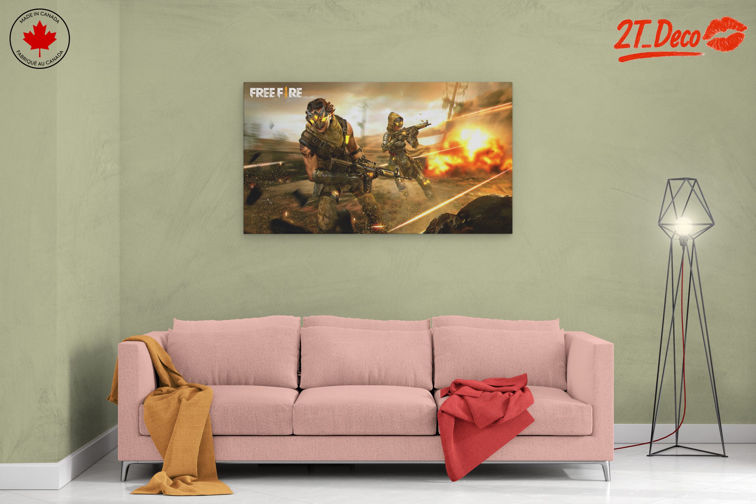 Action Packed Free Fire Game Art - Image 2