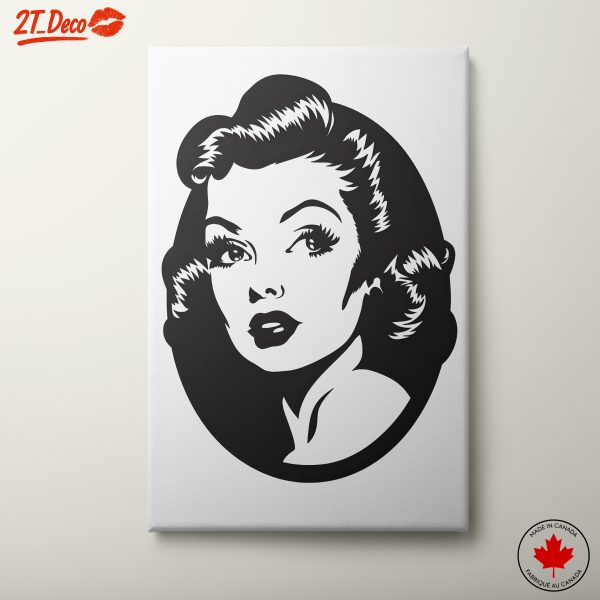 Vintage Glamour Art Portrait
