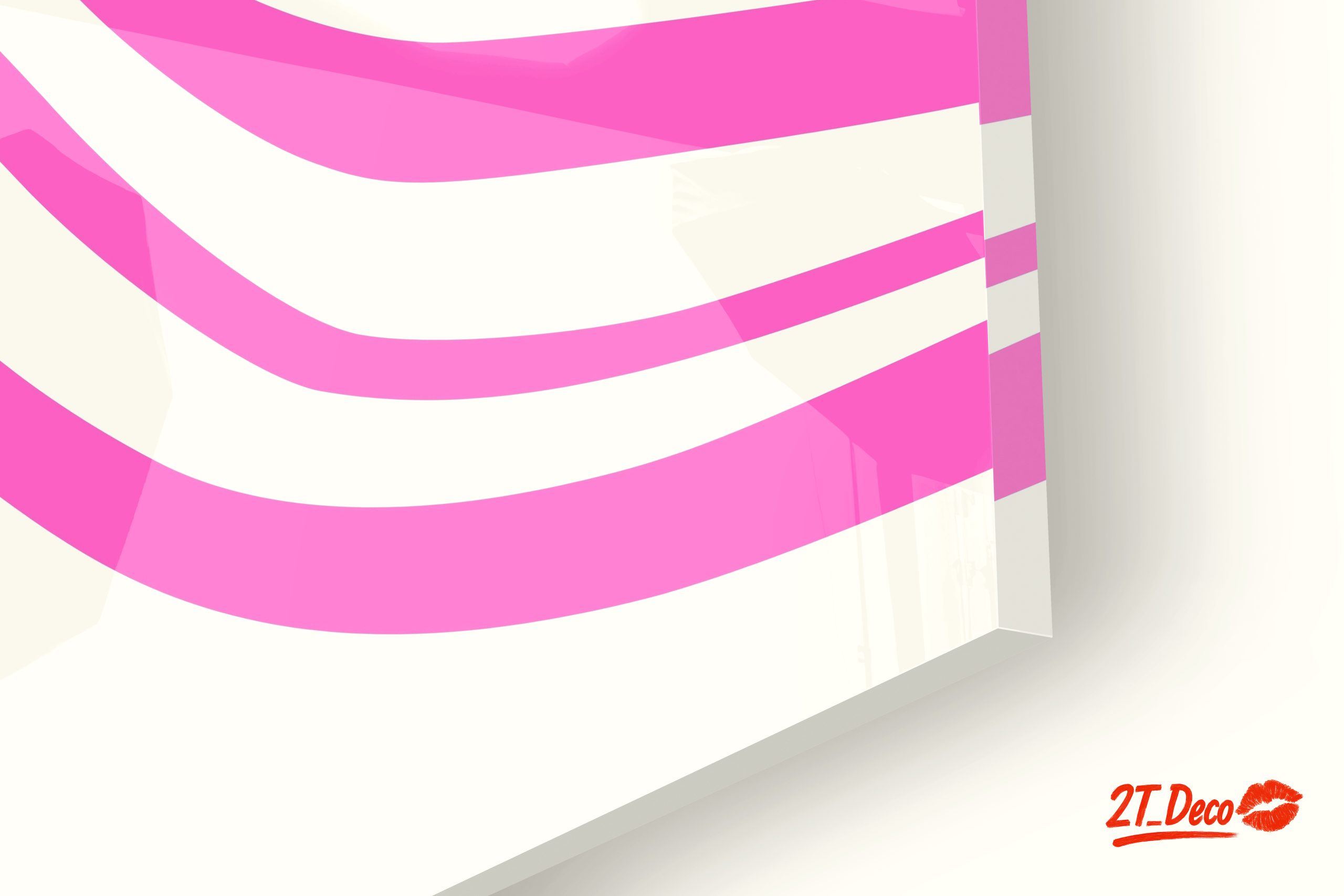Pink Lines Abstract Art - Image 9