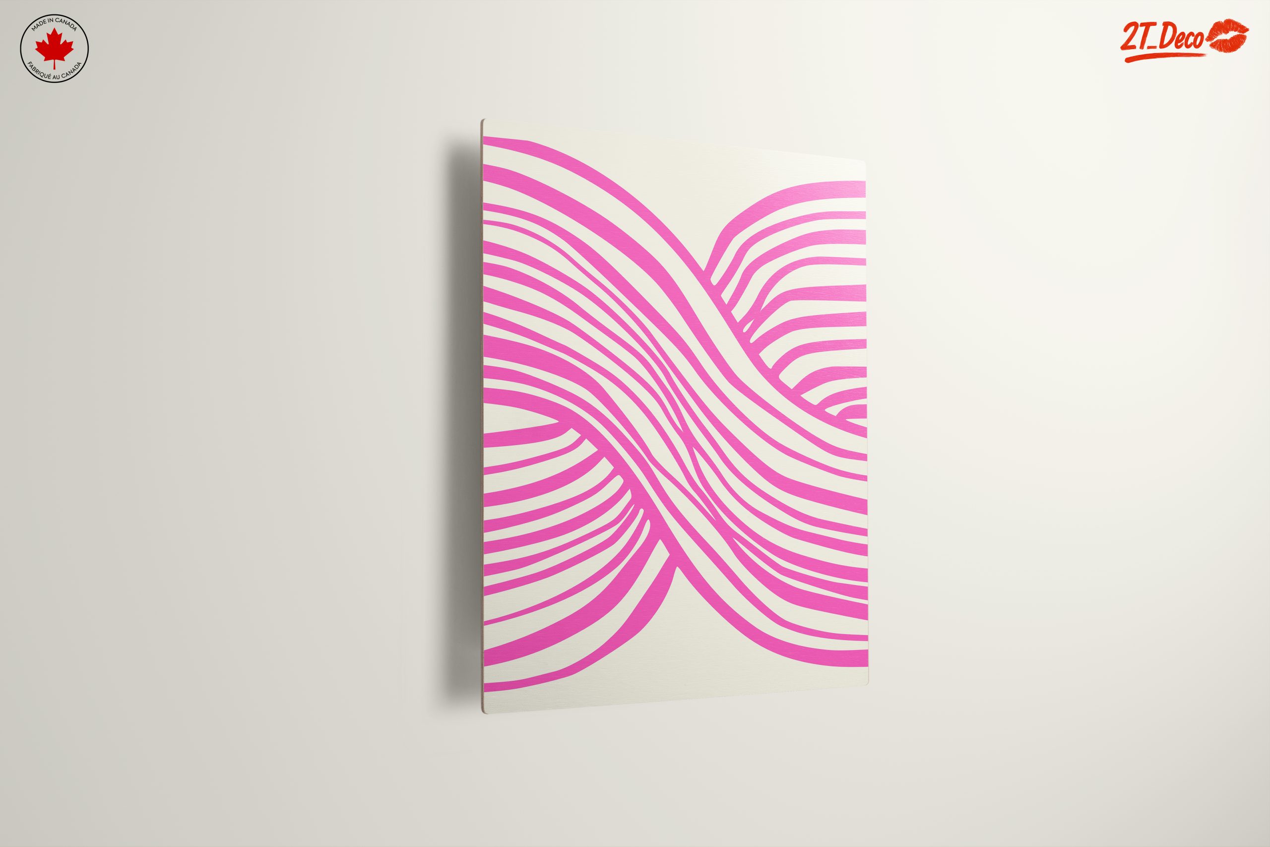 Pink Lines Abstract Art - Image 13