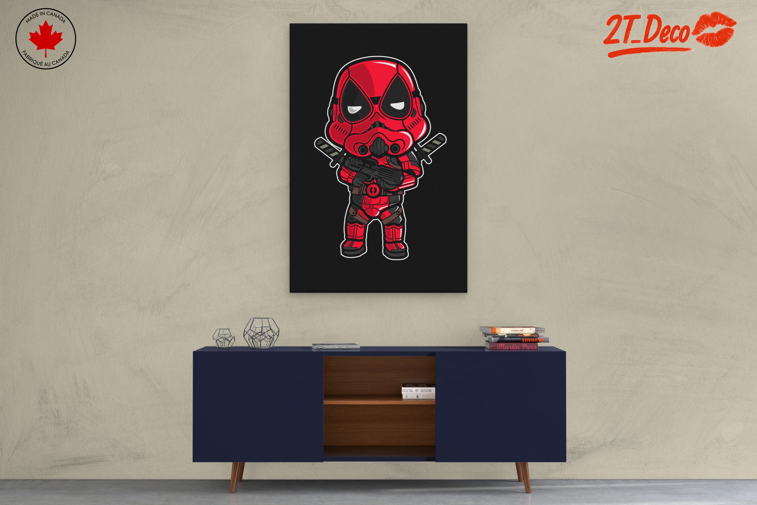 Chibi Style Deadpool Character Art - Image 3