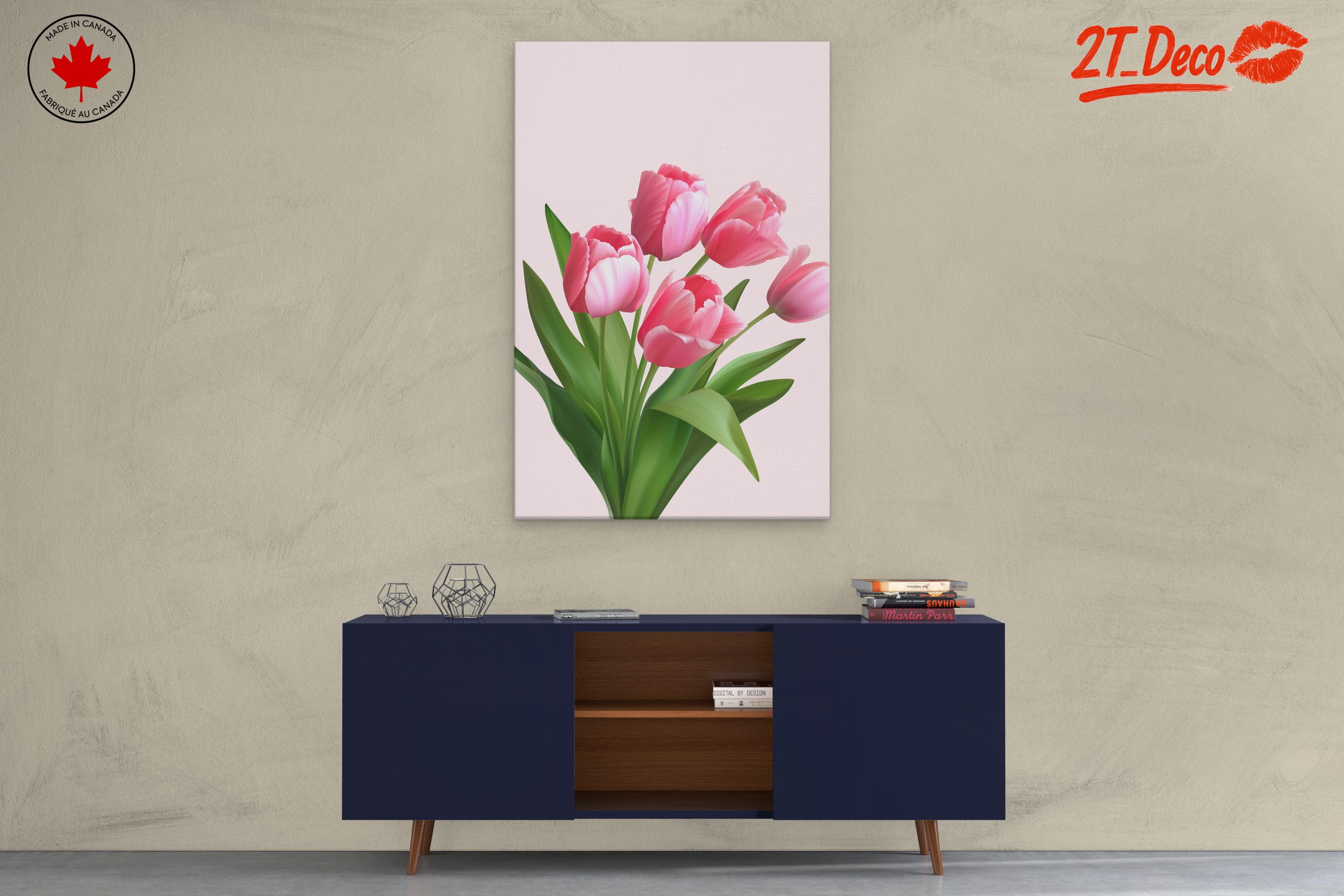 Pink Tulip Bouquet on Soft Background - Image 3