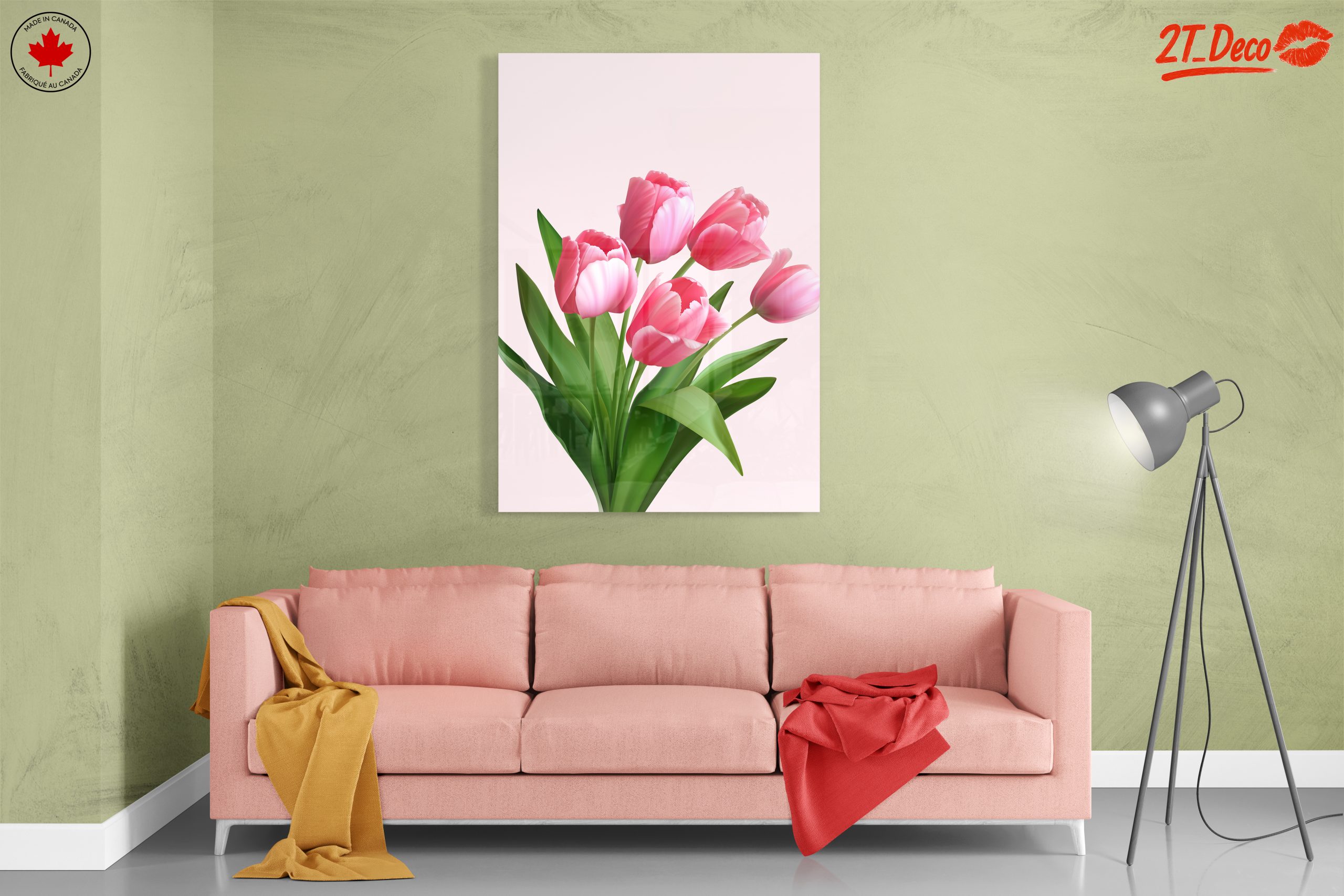 Pink Tulip Bouquet on Soft Background - Image 7