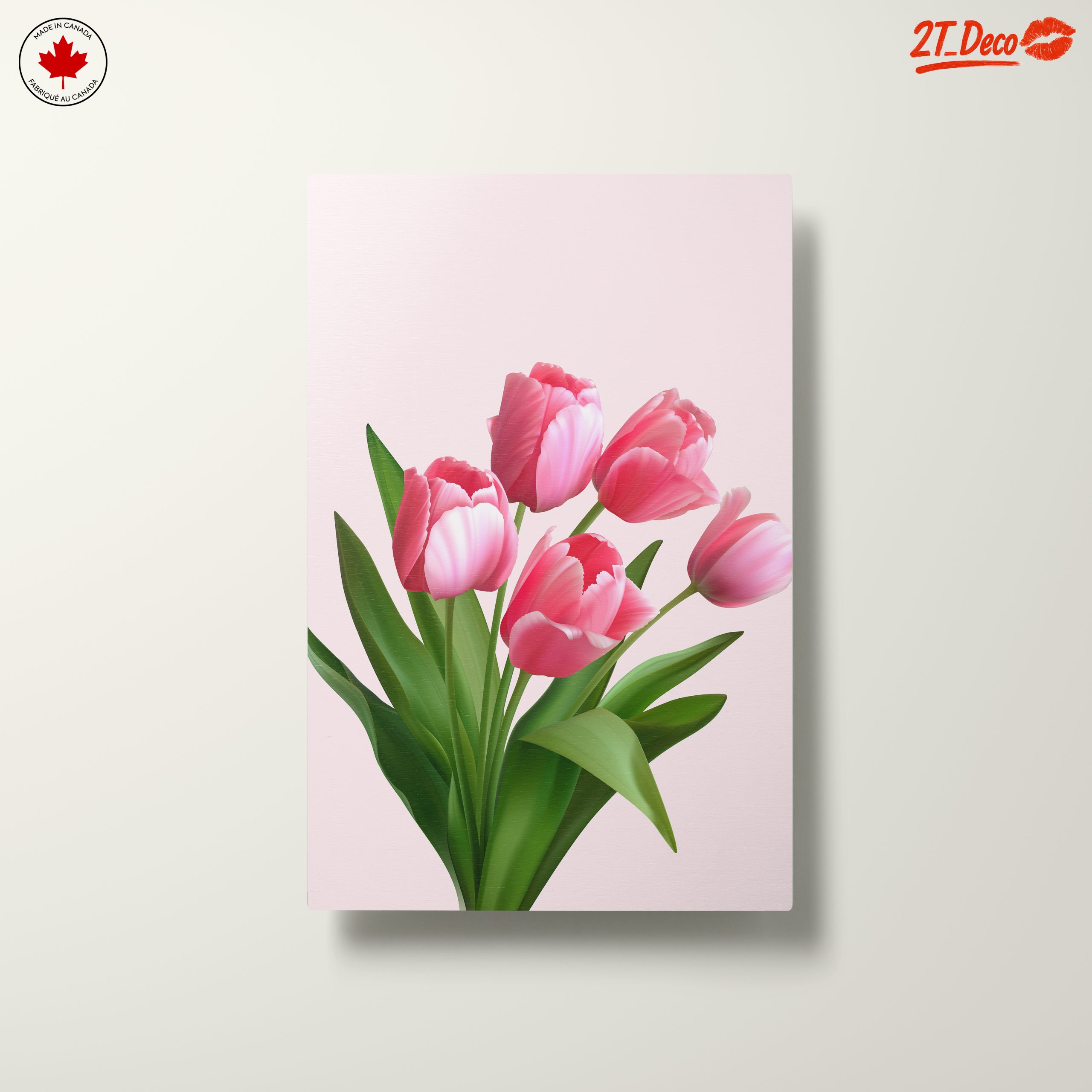 Pink Tulip Bouquet on Soft Background - Image 10