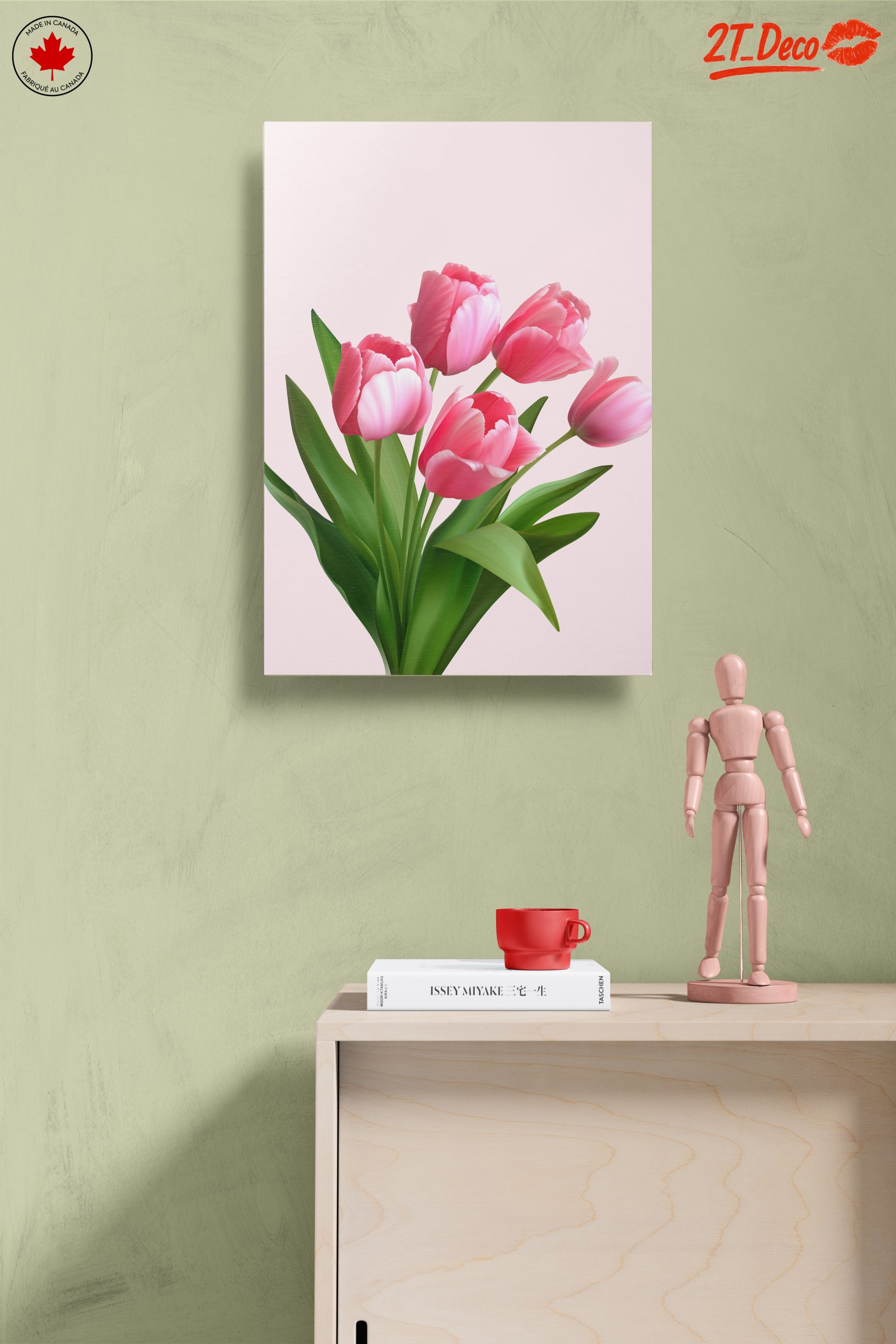 Pink Tulip Bouquet on Soft Background - Image 14